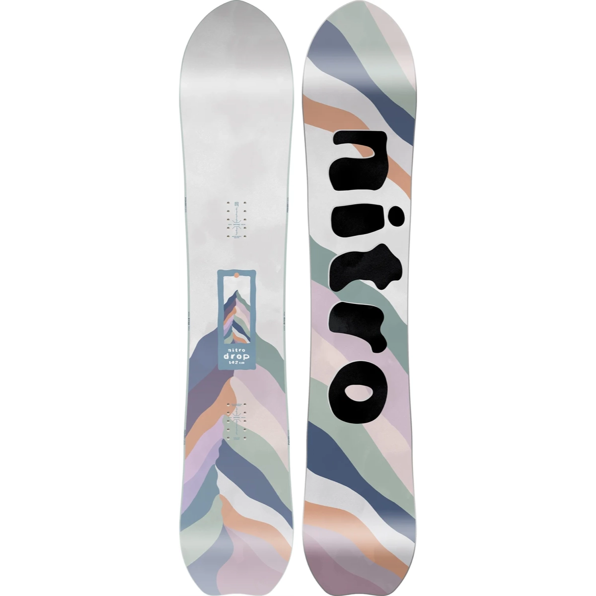 Drop W's Snowboard, Grafik-Design, Bunt, Snowboardform?, Snowboard, Muster in mehreren Farben, Mehrfarbig, Snowboard-Deck?, Formarer Shape?