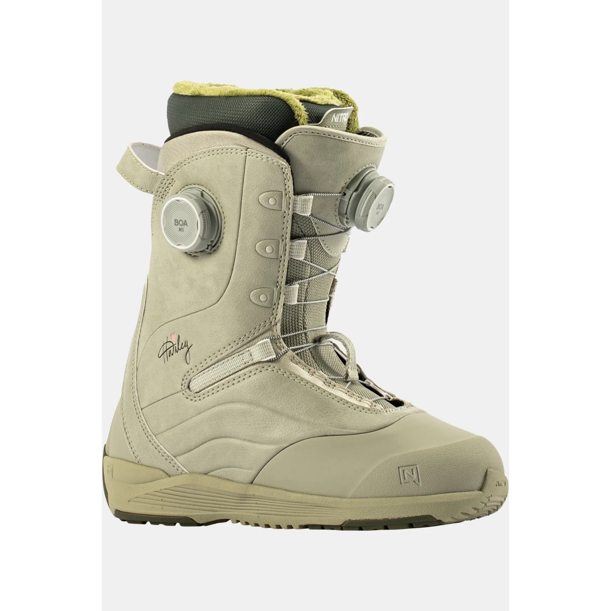 Chaussure de snowboard, botte, laçage, renfort de cheville, beige, chaussure de snowboard, botte, botte de neige, laçage, couleur neutre