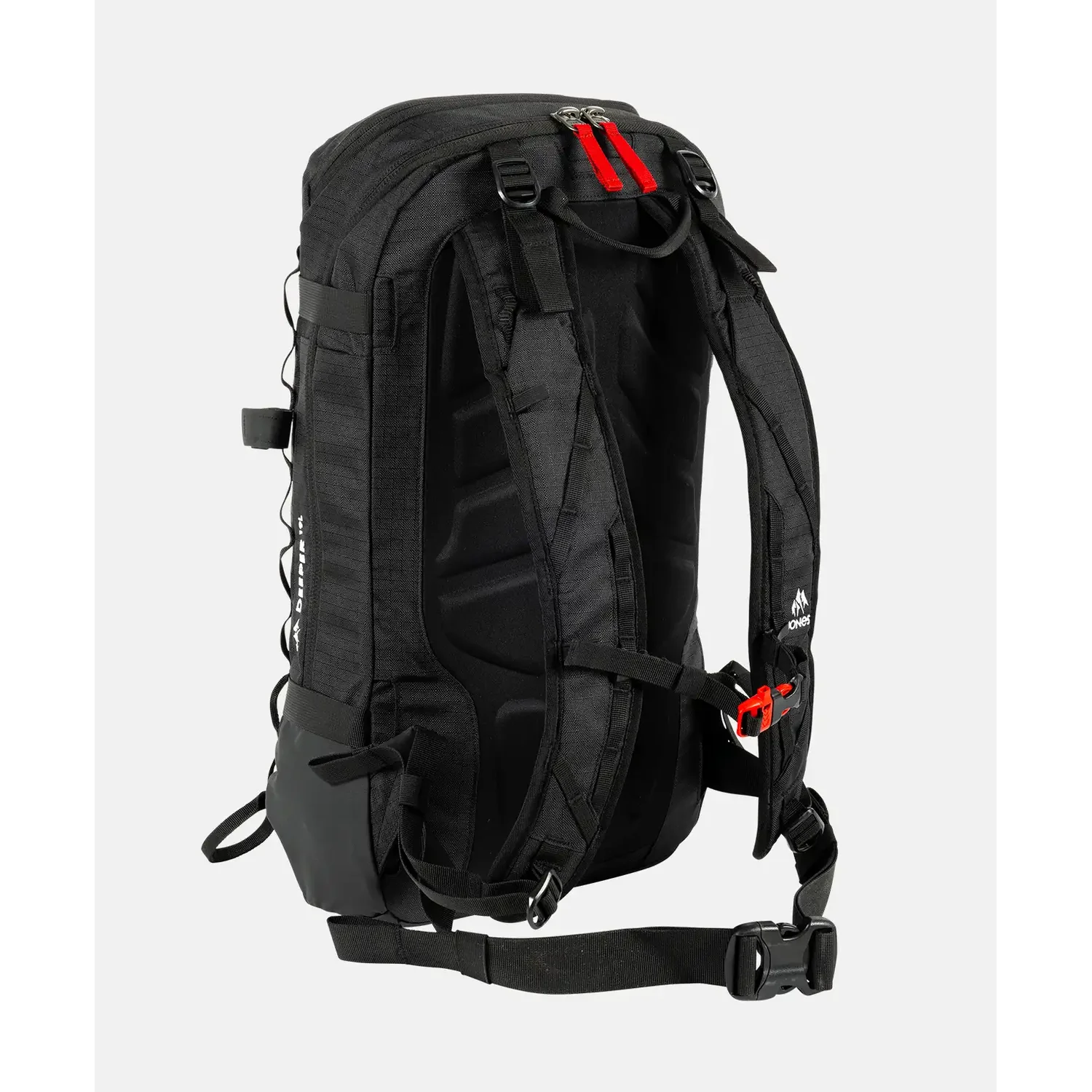 Wanderrucksack, schwarz, Nylon, Brustgurt, Hüftgurt