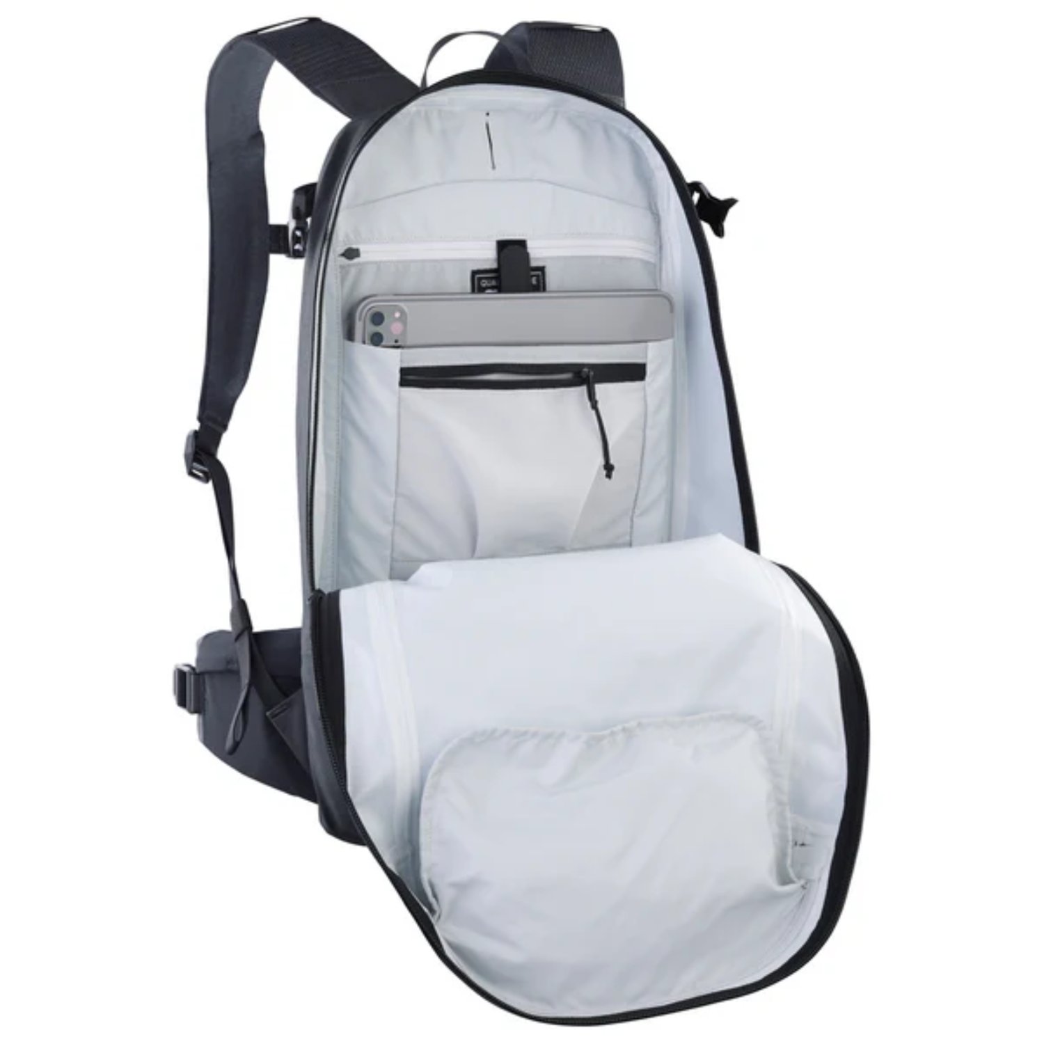 Sac à dos, compartiment pour ordinateur portable, compartiment pour chaussures, fermeture à glissière, porte-monnaie ?