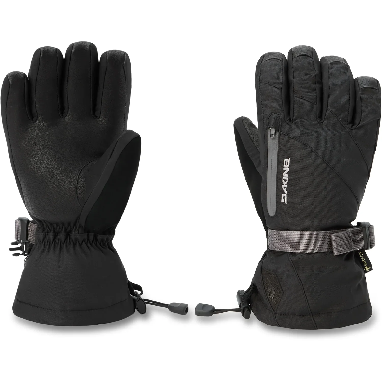 W Sequoia 2.0 Leather DLX G-Te Skihandschuhe, Schwarz, GORE-TEX, Handgelenkriemen, Wasserdicht