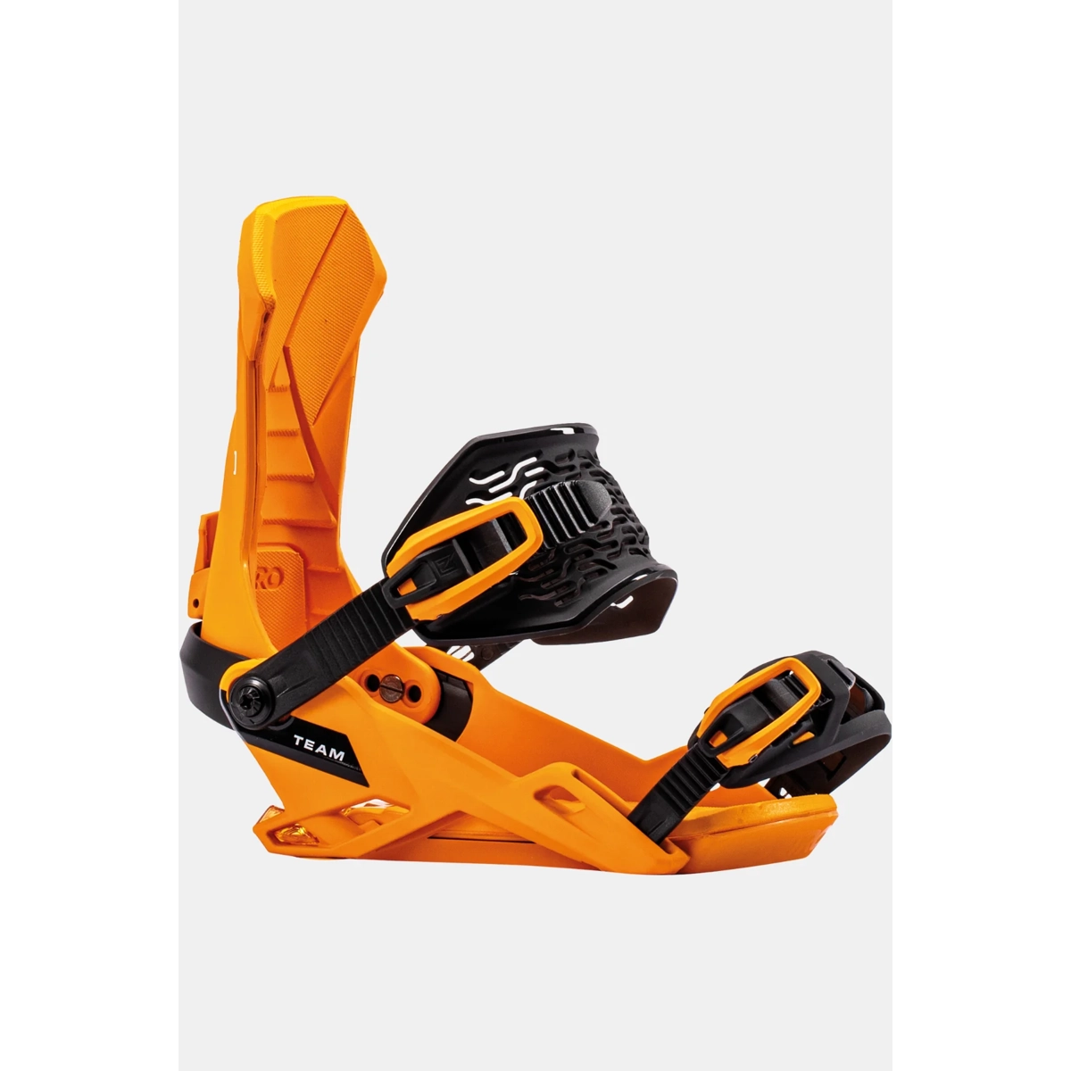 Team Snowboard Bindings, Orange, Verstellbar, Aluminium, Fußriemen, Bindung, Snowboard-Bindung, orange Bindung, Schnallen, Kunststoff