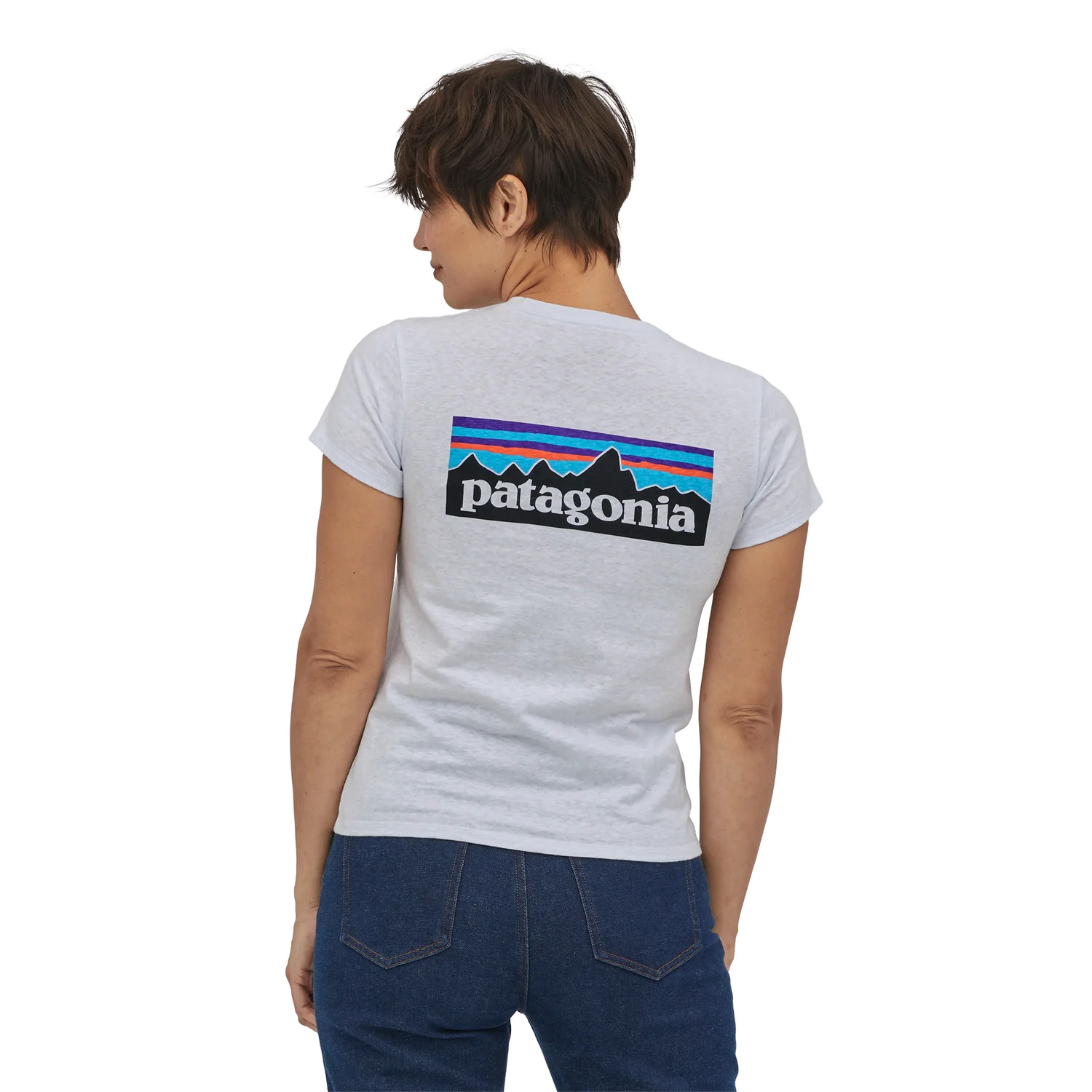 Patagonia W's P-6 Logo Responsibili-Tee White, vue 2