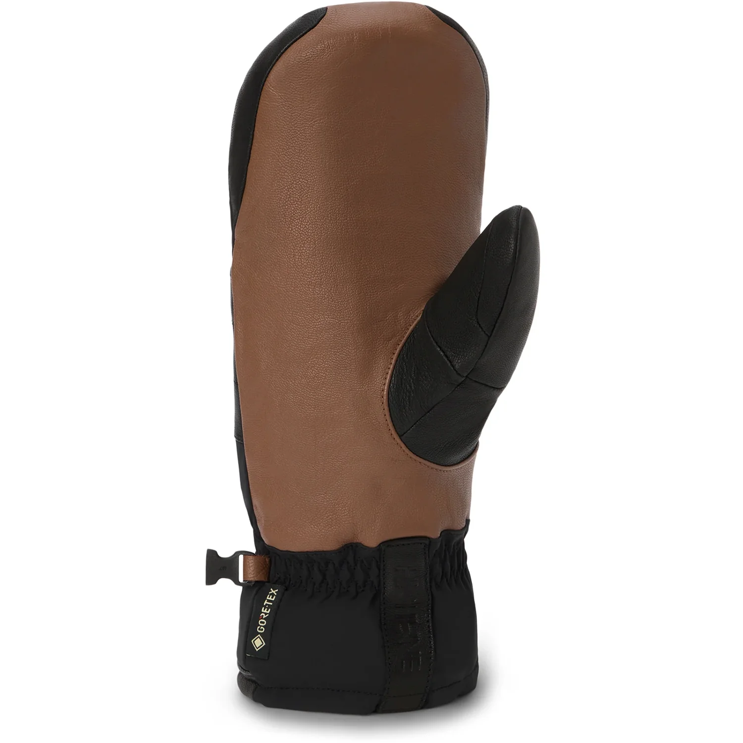 Baron Gore-Tex Mitt Fäustling, Leder, Braun-Schwarz, GORE-TEX, elastischer Bund
