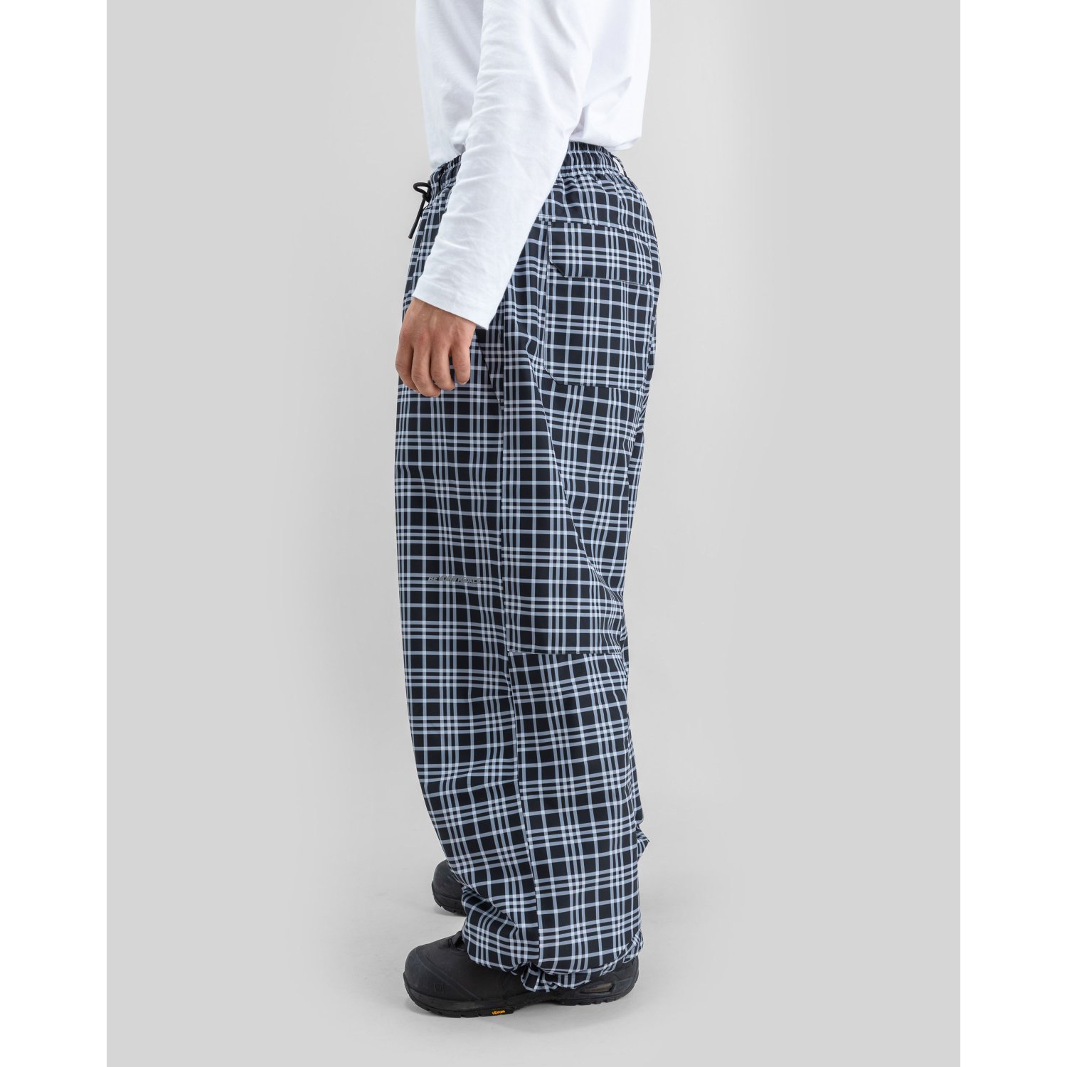 Hose, Pants, Checkered, Plaid, Schwarz-Weiß
