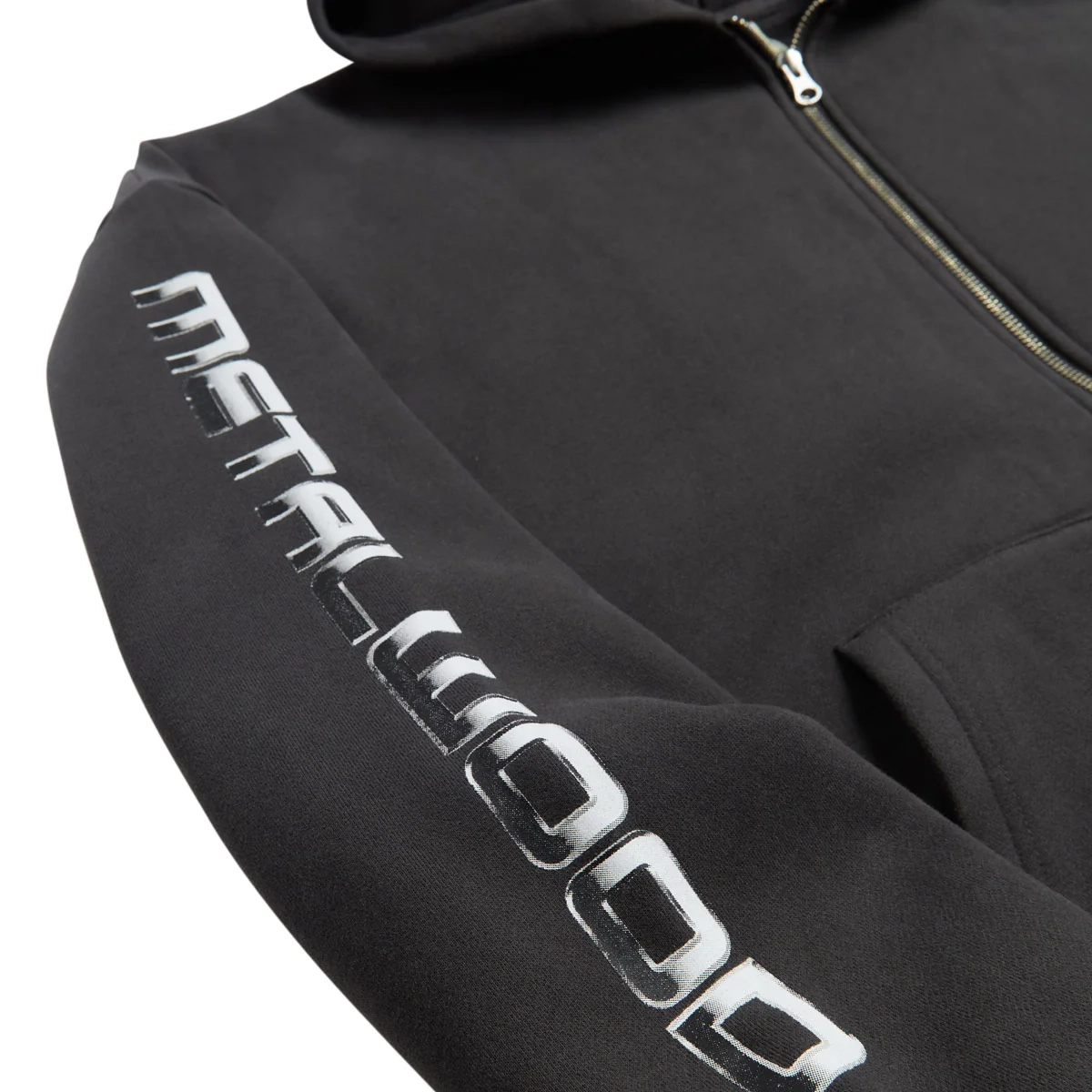 Moto Zip Hooded Sweatshirt Metalwood Studio Moto Zip Hooded Sweatshirt Tar, Ansicht 2