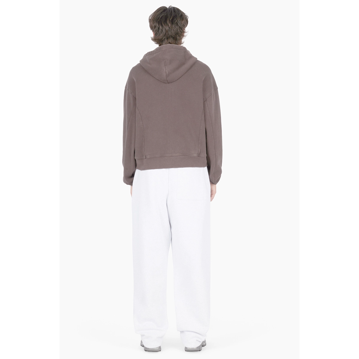 Sweat à capuche, coton, marron, manches longues, poche poitrine, sweat à capuche, coupe oversize, unisexe, mauve, sweat à capuche
