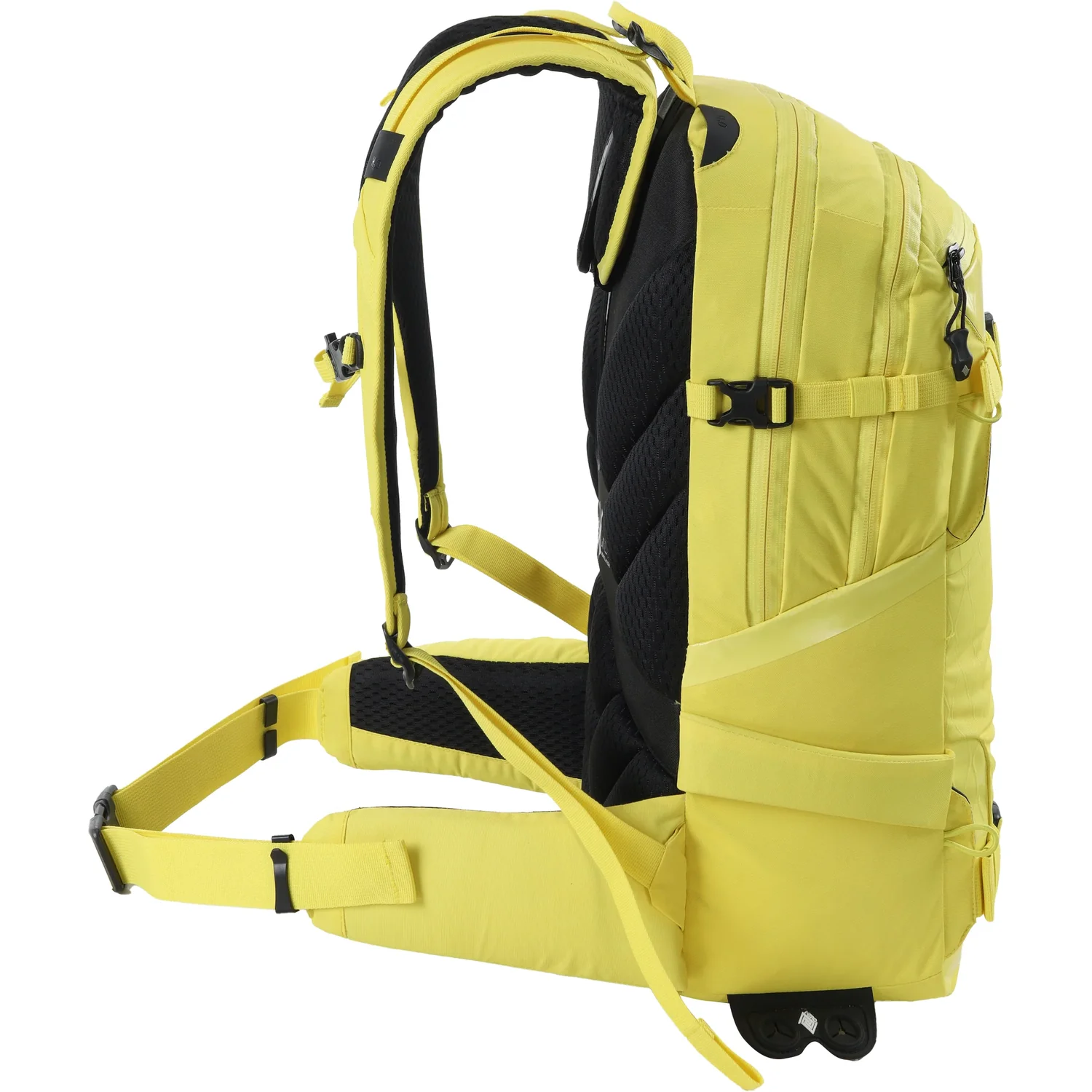 Wanderrucksack, Gelb, Gepolsterte Träger, Hüftgurt, Seitentaschen