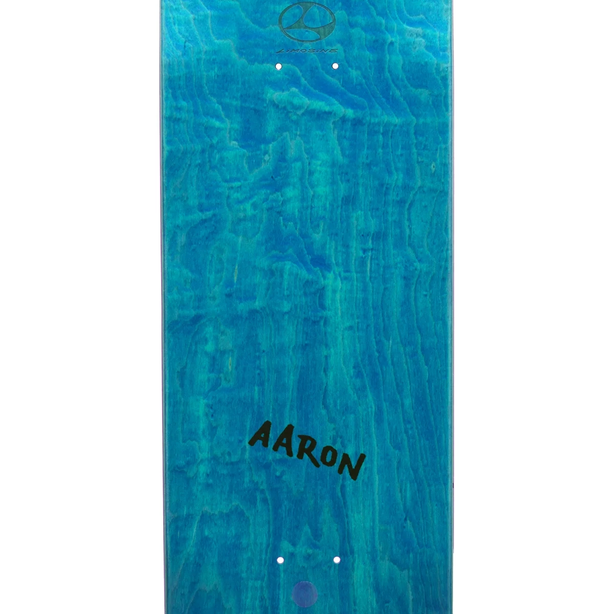 Paddleboard, Blaues Board, Holzmaserung, Deck, Aaron