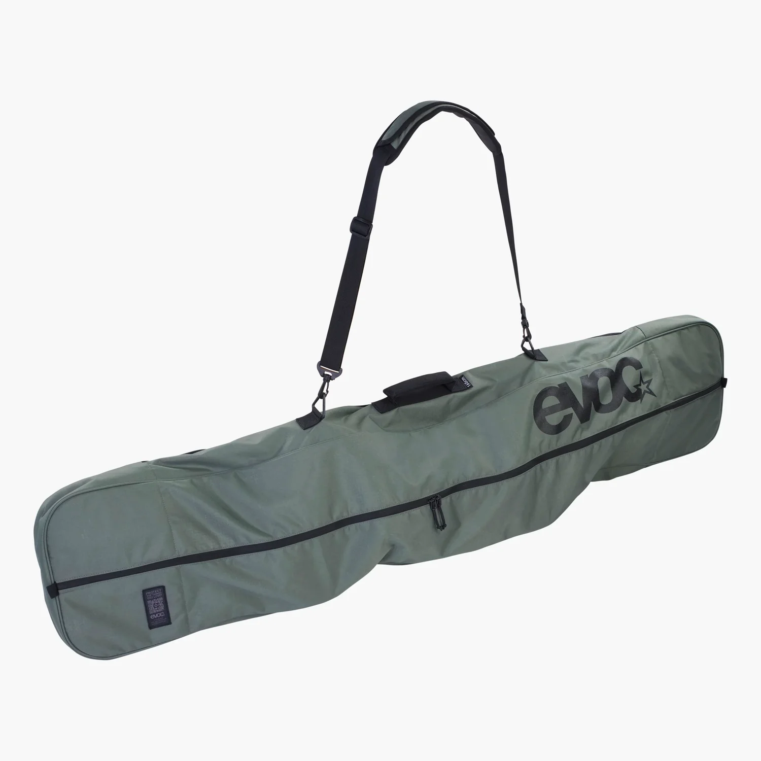 Board Bag Skitasche, Schultergurt, Reißverschluss, Olivgrün, Textil