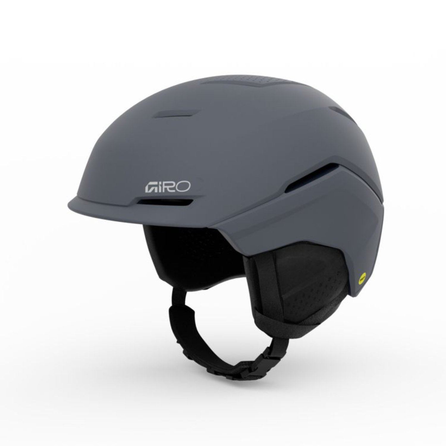 Skihut, Helm, Graues Design, Kinn-/Schläfenpolster, Kinnriemen
