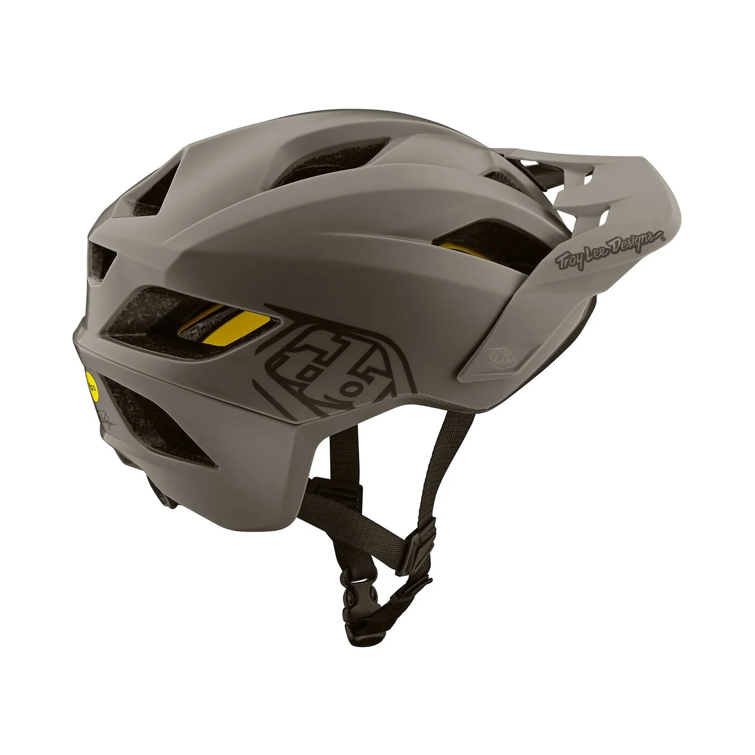 Troy Lee Designs Flowline Helmet Point Olive, vue 3