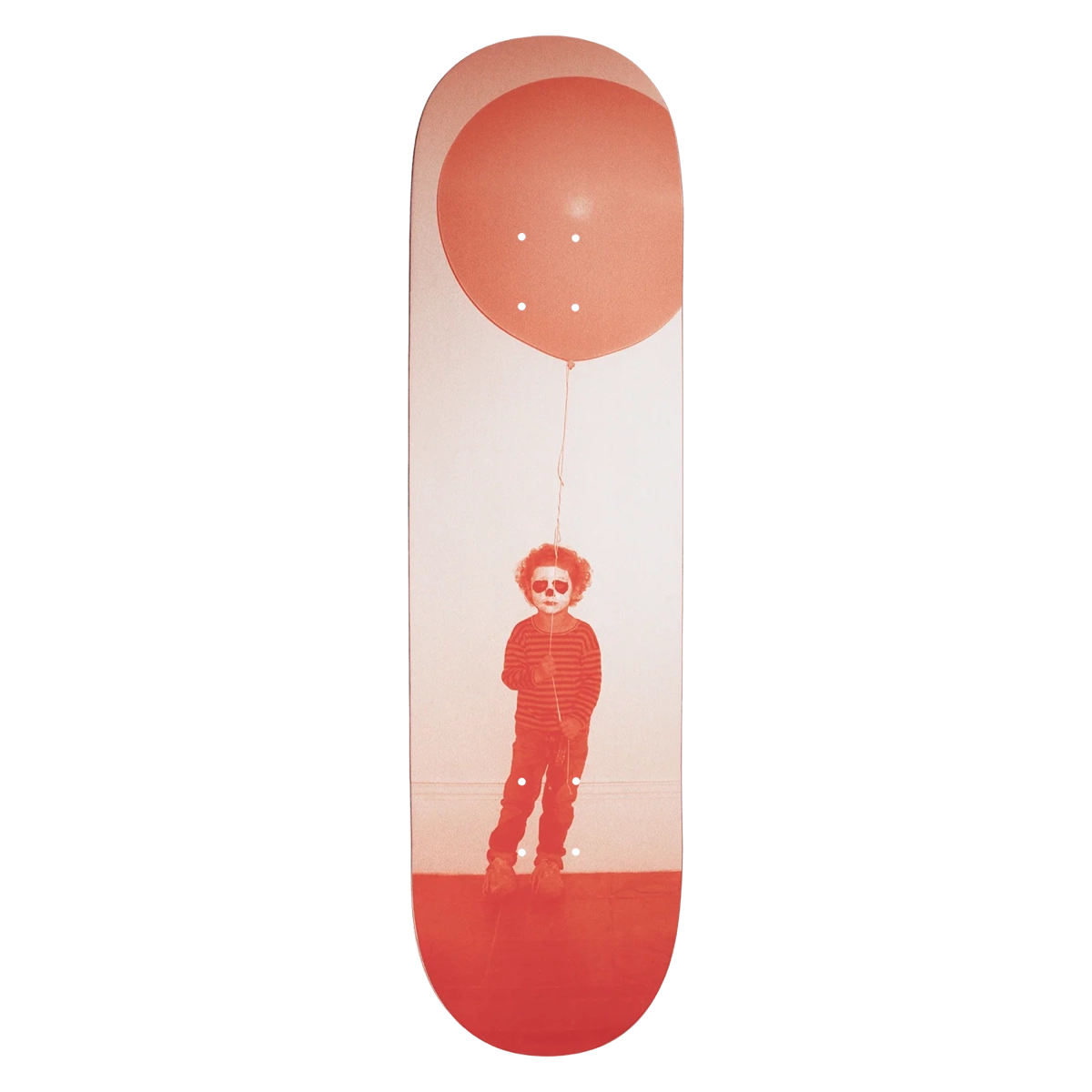 Balloon Boy Deck 8.25 skateboard, ballon, enfant, pantalon, pull, skateboard, planche, motif ballon, bord arrondi, teinte rouge