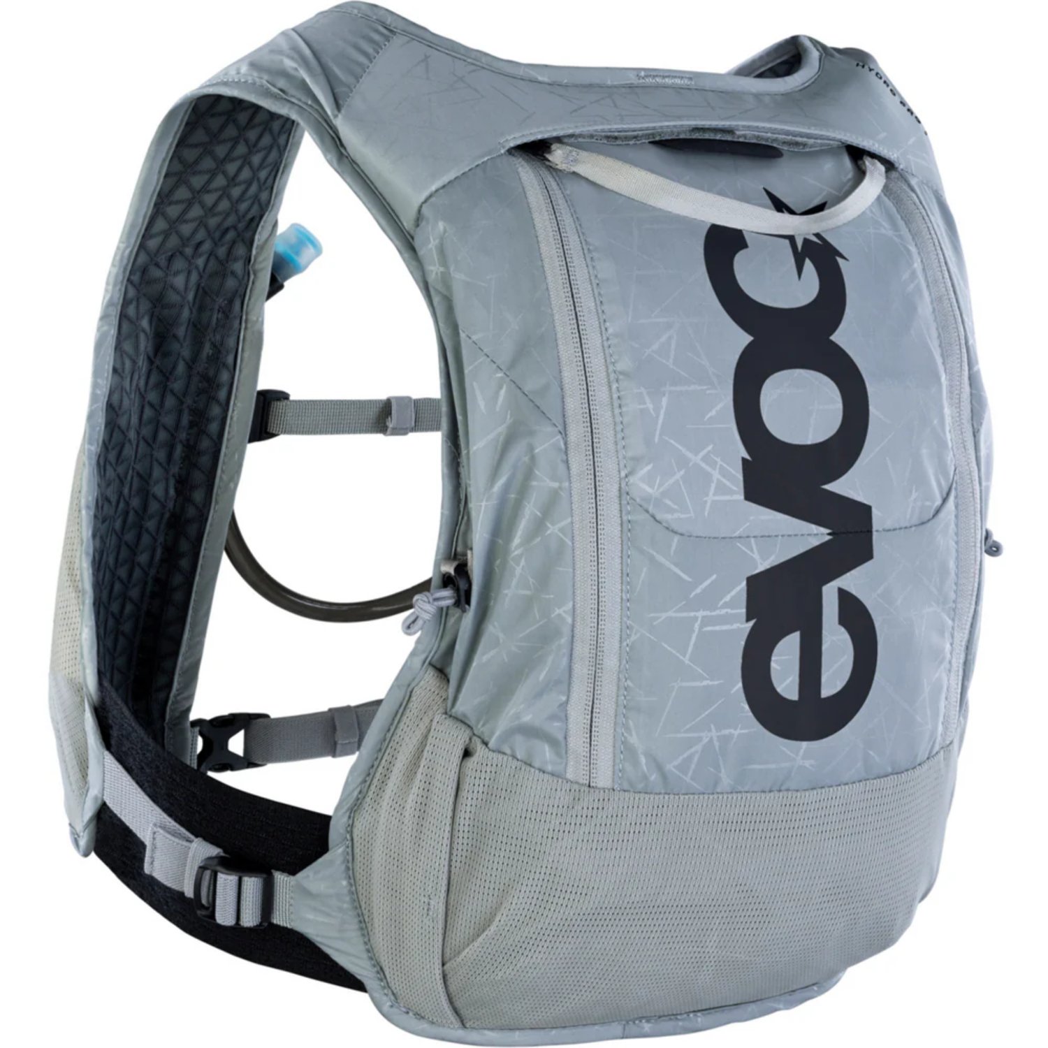 Rucksack, Schulrucksack, Grau, Zipper-Fächer, Seitentaschen