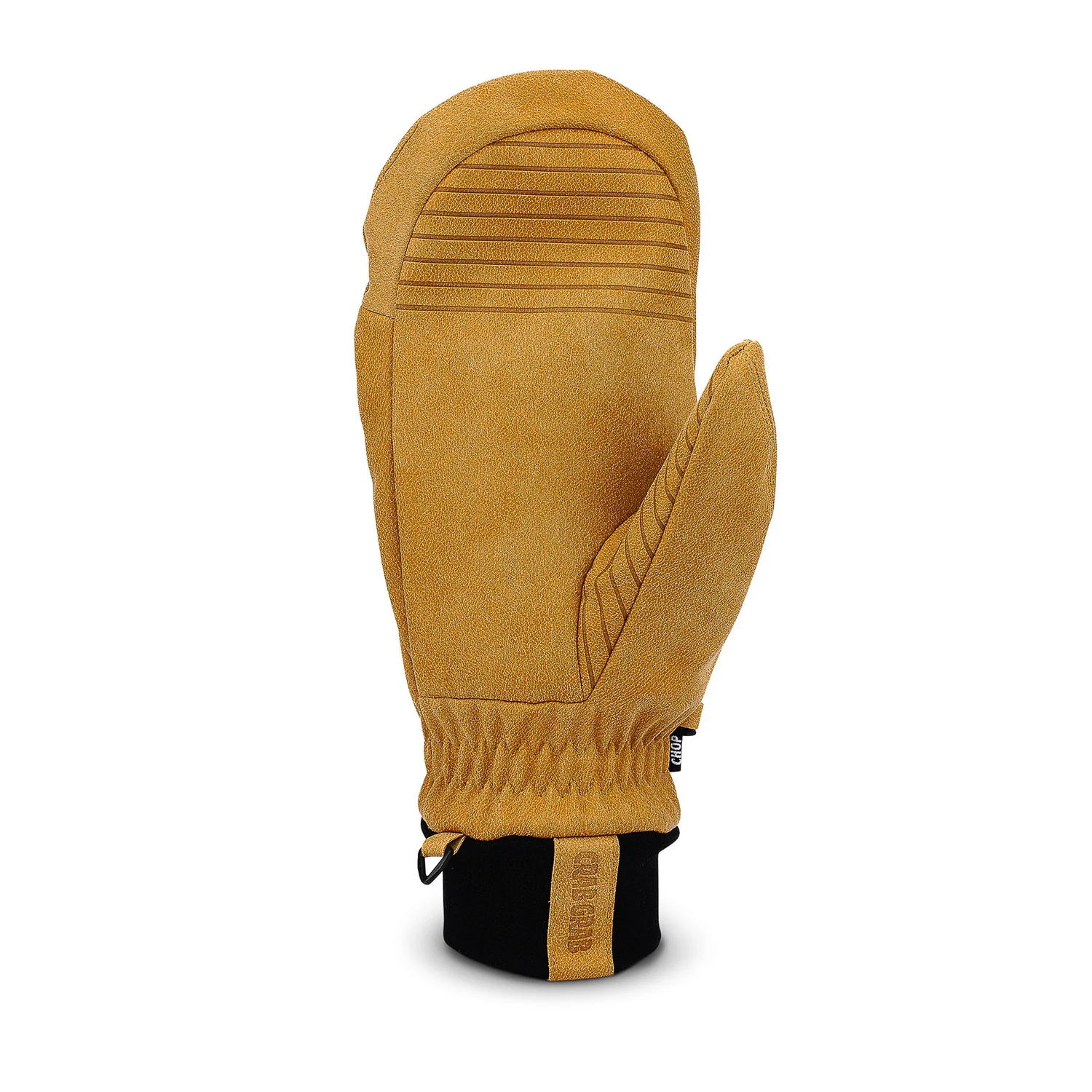 Chop Mitt Fäustling, Skihandschuh, Senfgelb, Textil, Gummierte Handfläche