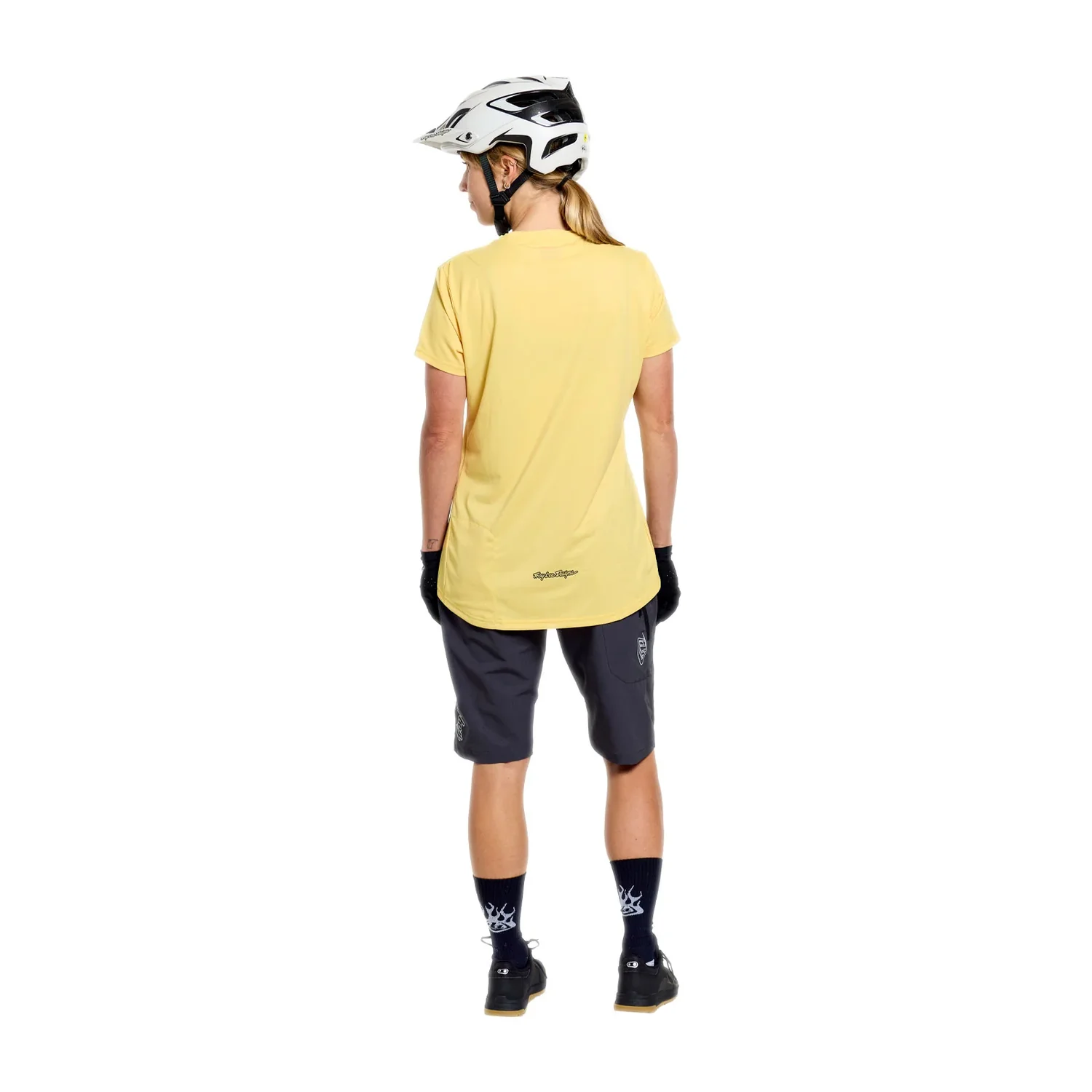 Womens Lilium Pro Short Shell Mountainbike-Shirt, Kurzarmshirt, Gelb, Radsportbekleidung, Lockerer Schnitt