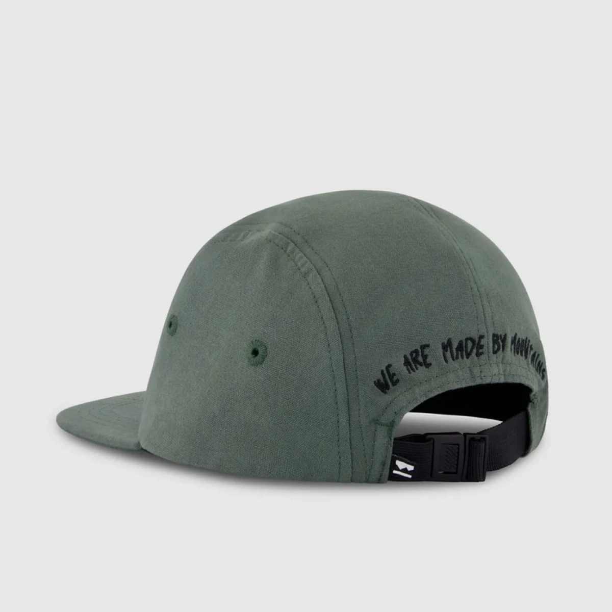 Ridgeline 5 Panel Cap Baseballkappe, verstellbares Band, grün, 6‑Panel, gevordruckter Text