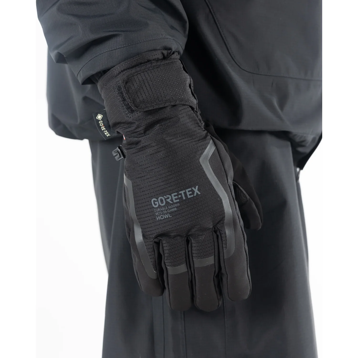 Helm Gore-Tex Glove Gore-Tex, gants, plein air, veste, imperméable, gants d'hiver, noir, GORE-TEX, fermeture velcro, imperméable