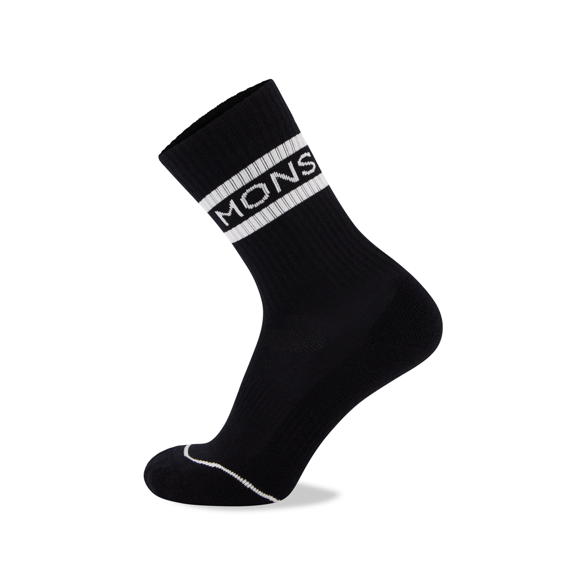 Signature Merino Crew Sock Mons Royale Signature Merino Crew Sock Black / White