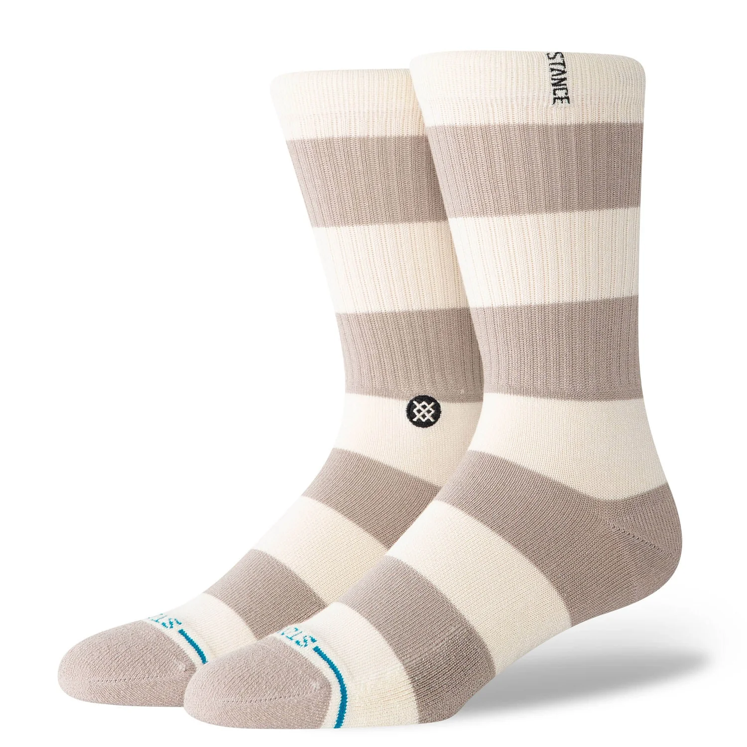 Stance Stacked Up Crew String Grey