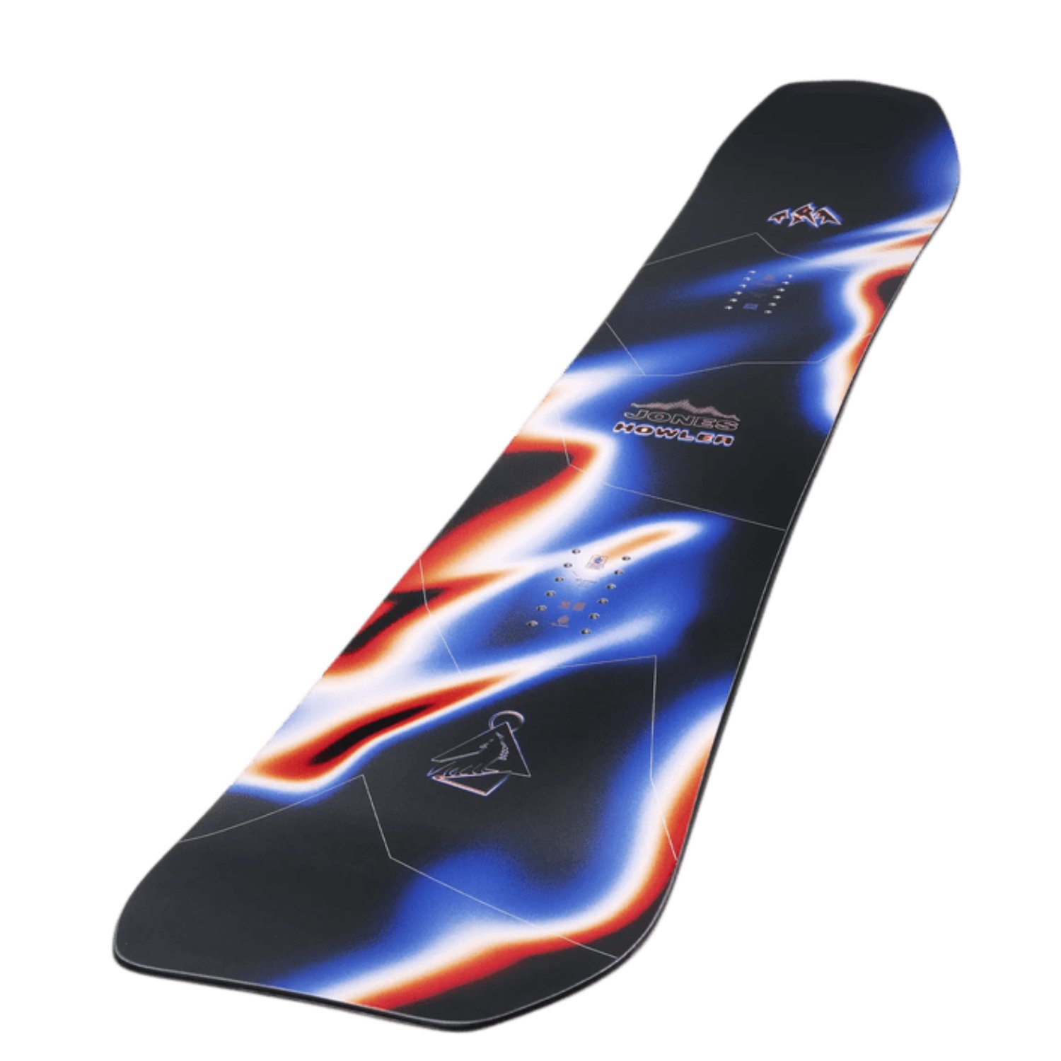 Snowboard, planche, graphisme, coloré, planche à rocker