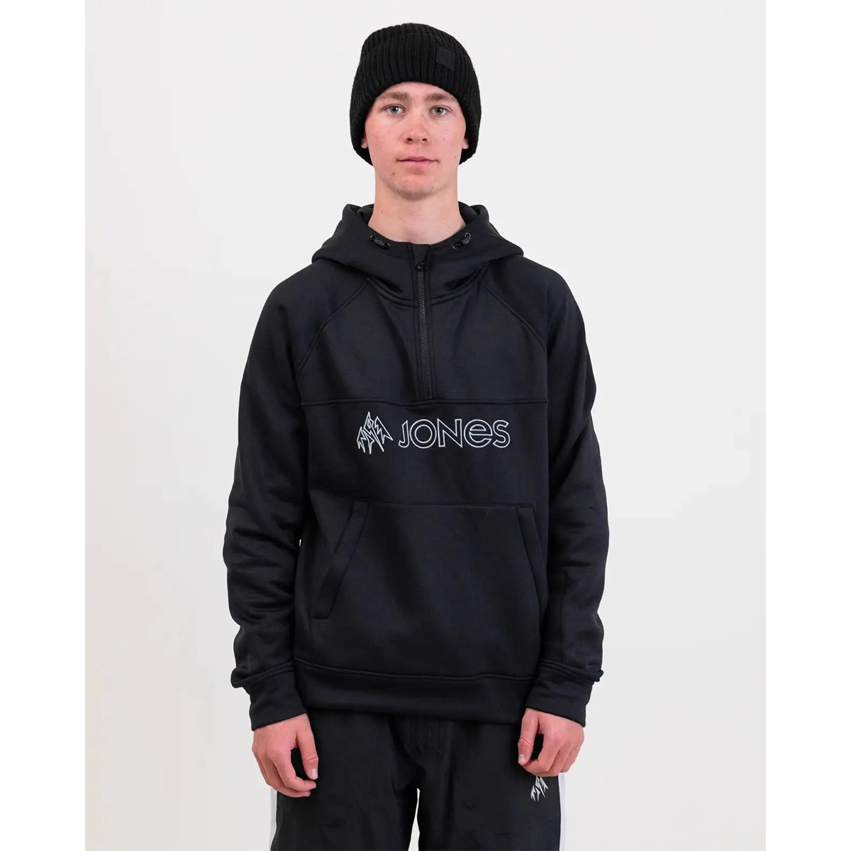 Mens Fleece Riding Hoodie Jones Mens Fleece Riding Hoodie Stealth Black, vue 2