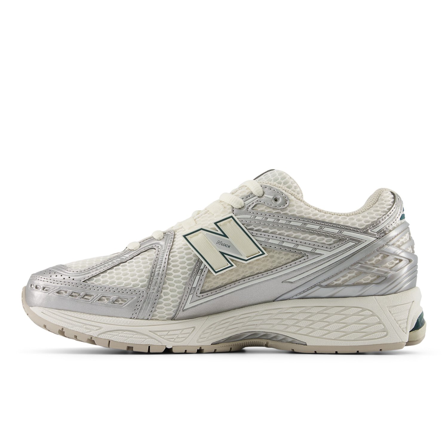 Baskets, chaussures de course, maille, gris, bord de semelle robuste