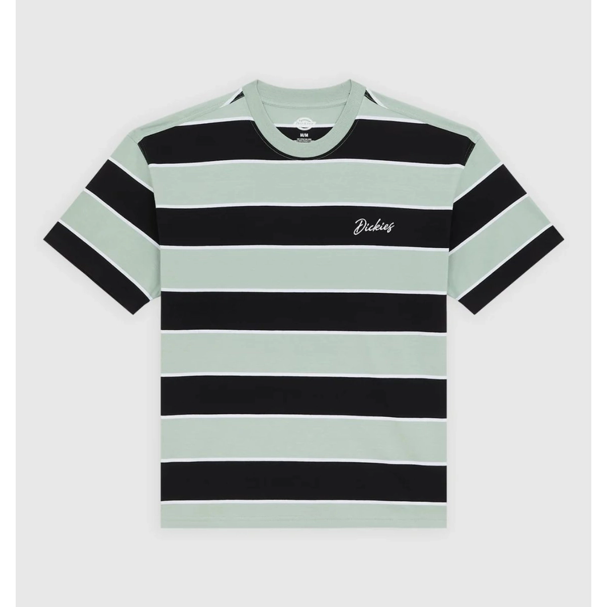 T-Shirt, Streifen, Kurzarm, Bedruckt, Dickey's