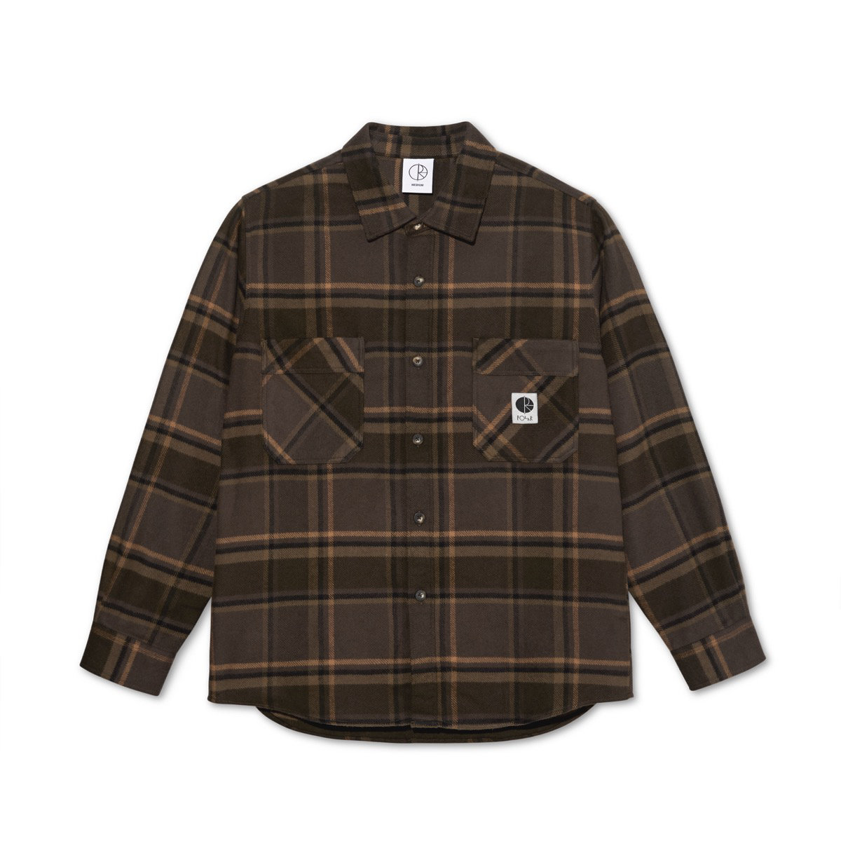 Mike LS Shirt Flannel Polar Skate Mike LS Shirt Flannel Brown / Mauve