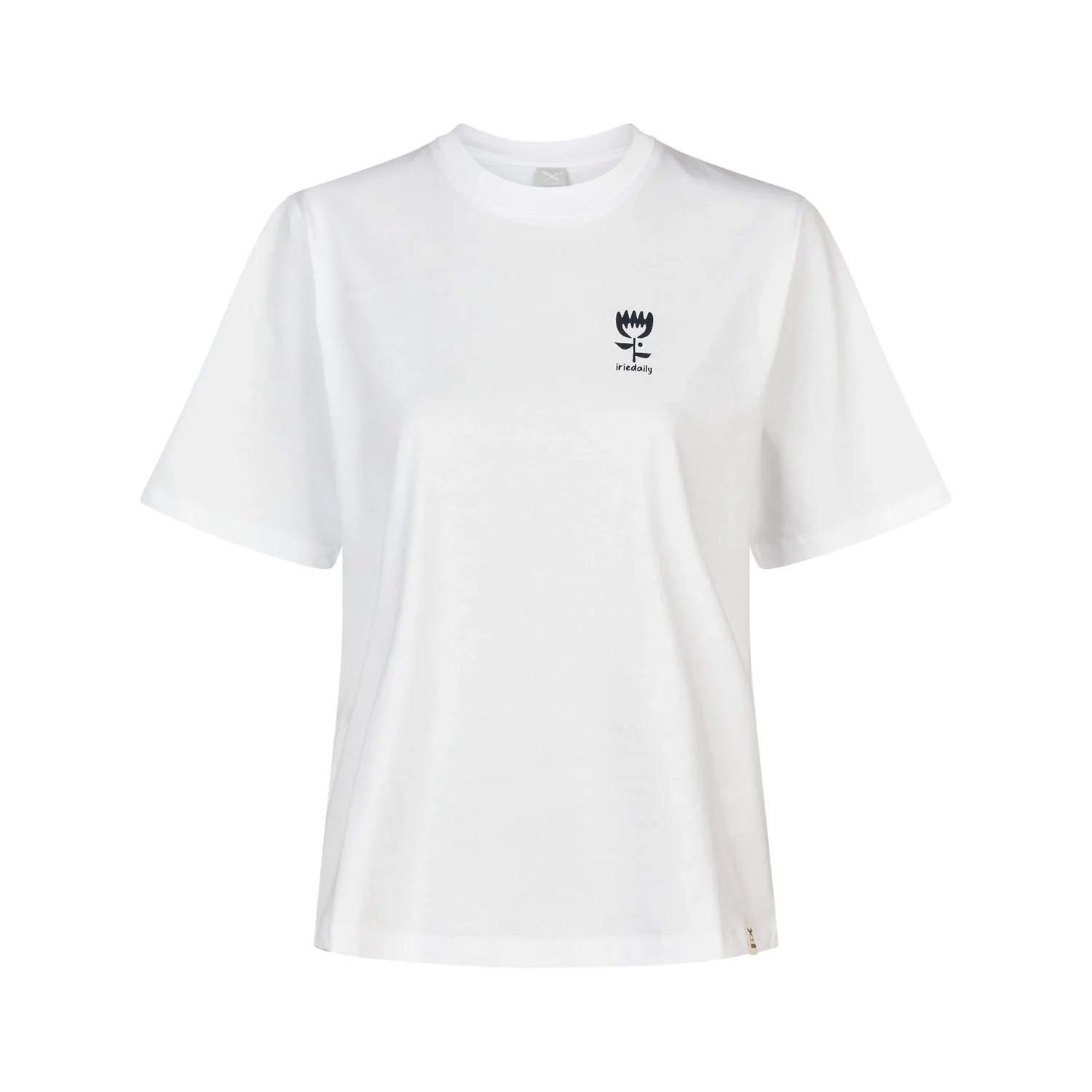 Wildflower T-Shirt T-shirt blanc, col rond, manches courtes, logo sur la poitrine