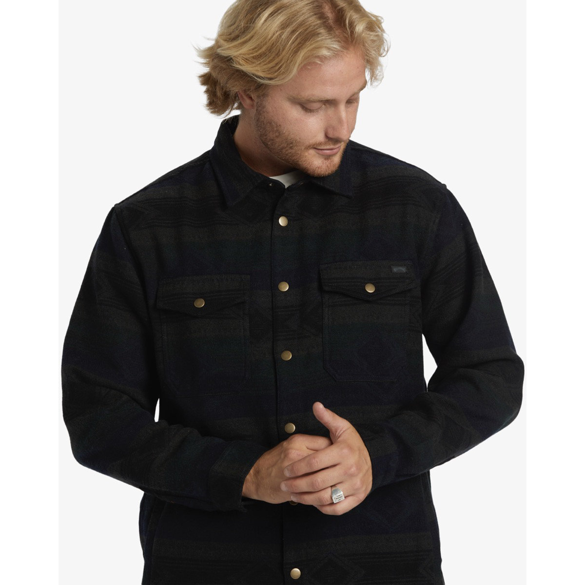 Lodge Jacket Chemise, manches longues, adulte, homme, personne
