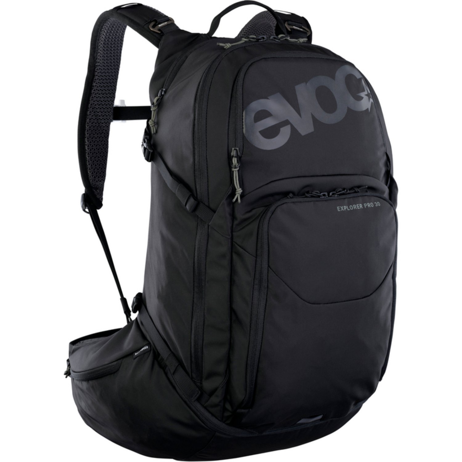 Explorer Pro 30L Backpack Sac à dos, plein air, noir, coutures, fermeture à glissière