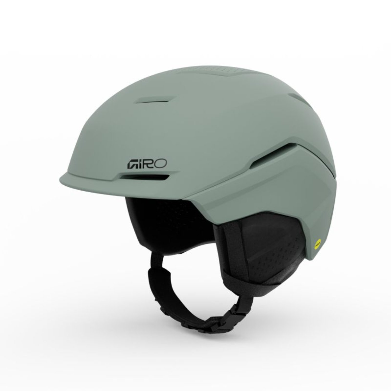 Schneesporthelm, Kopfschutz, EPS-Helm, grüner Helm, verstellbares Band