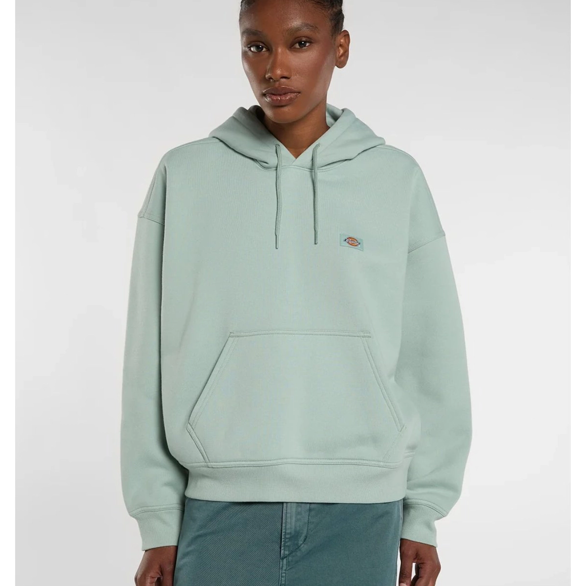 Hoodie, Pullover, Unisex, Kängurutasche, Pastellgrün