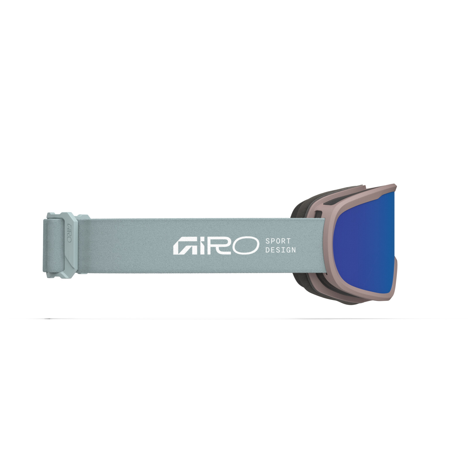 W Roam Flash Goggle Lunettes de ski, lunettes de snowboard, grises, verres bleus, bordure en silicone