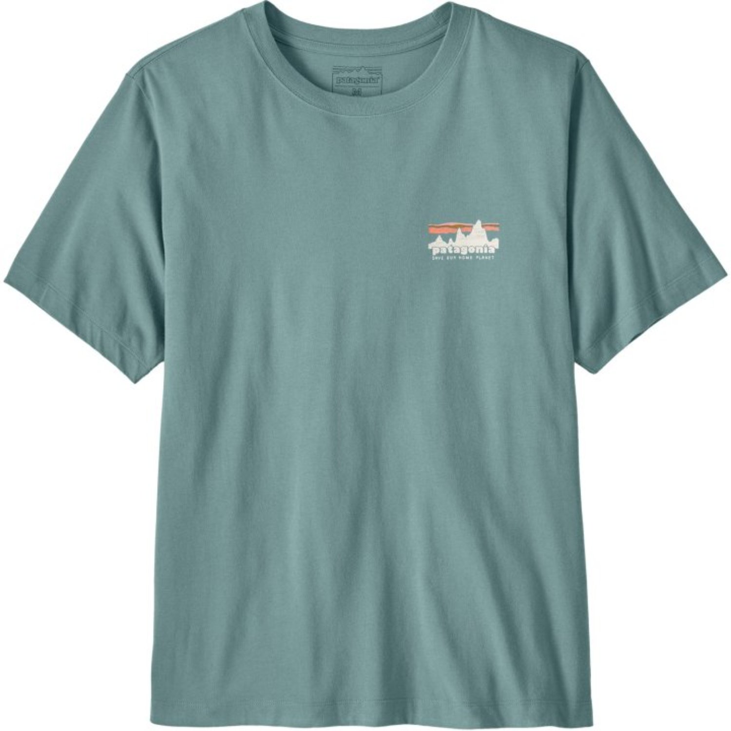 T-Shirt, Kurzarm, Rundhals, Einfarbig, Kleines Logo
