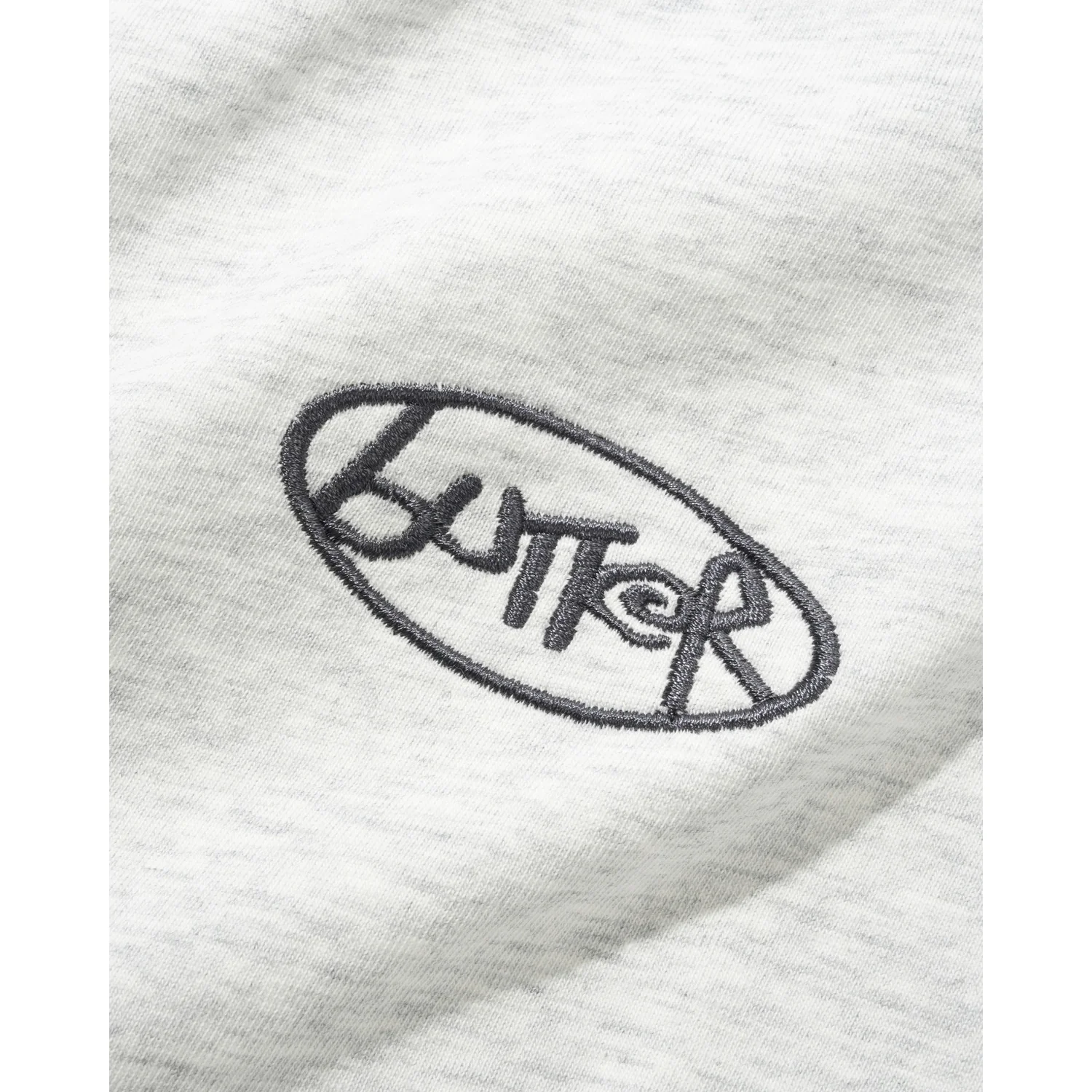Abseil Panel Tee T-shirt, coton, gris clair chiné, logo brodé