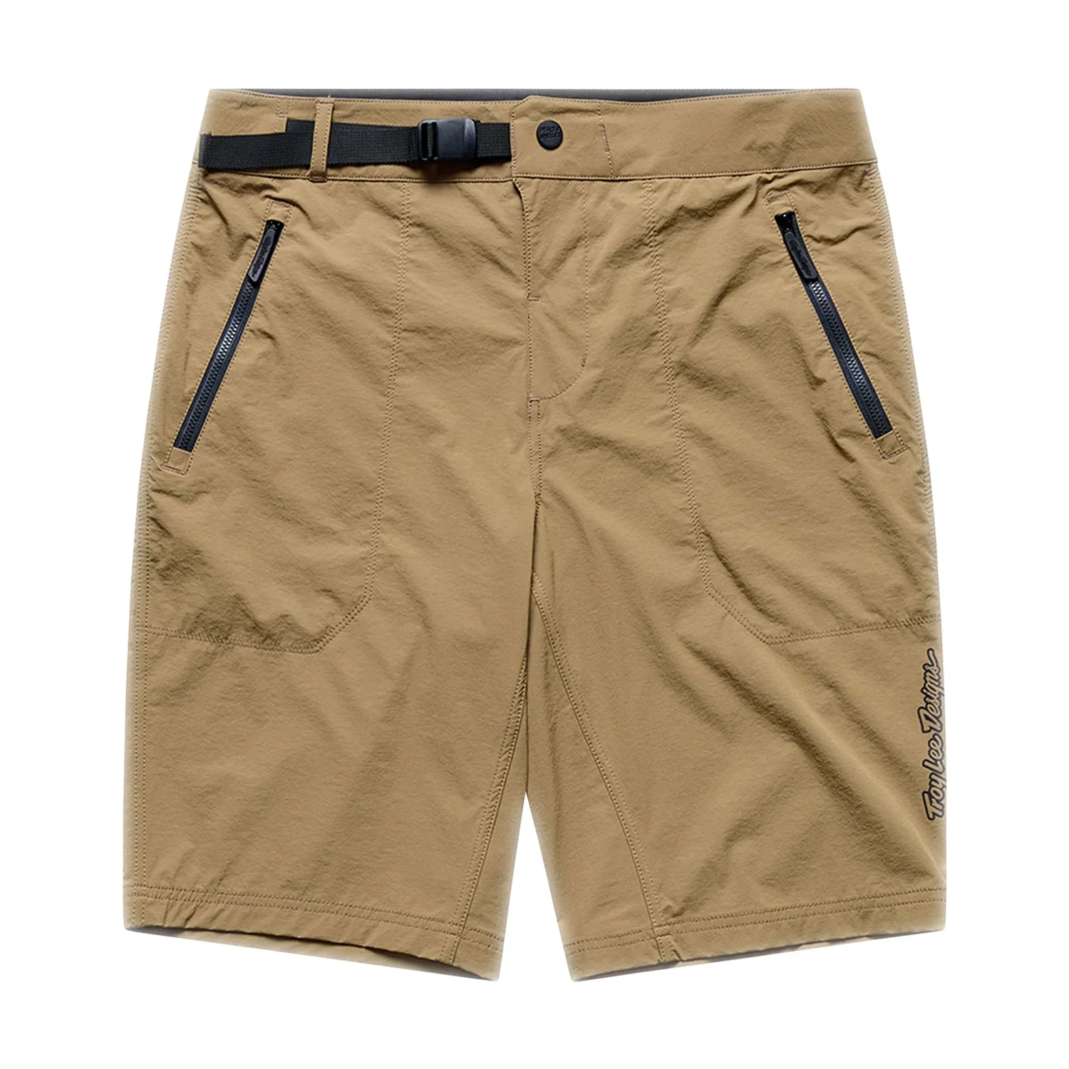 Skyline Trail Short Shell Short, beige, passants de ceinture, poches zippées, boucle en plastique