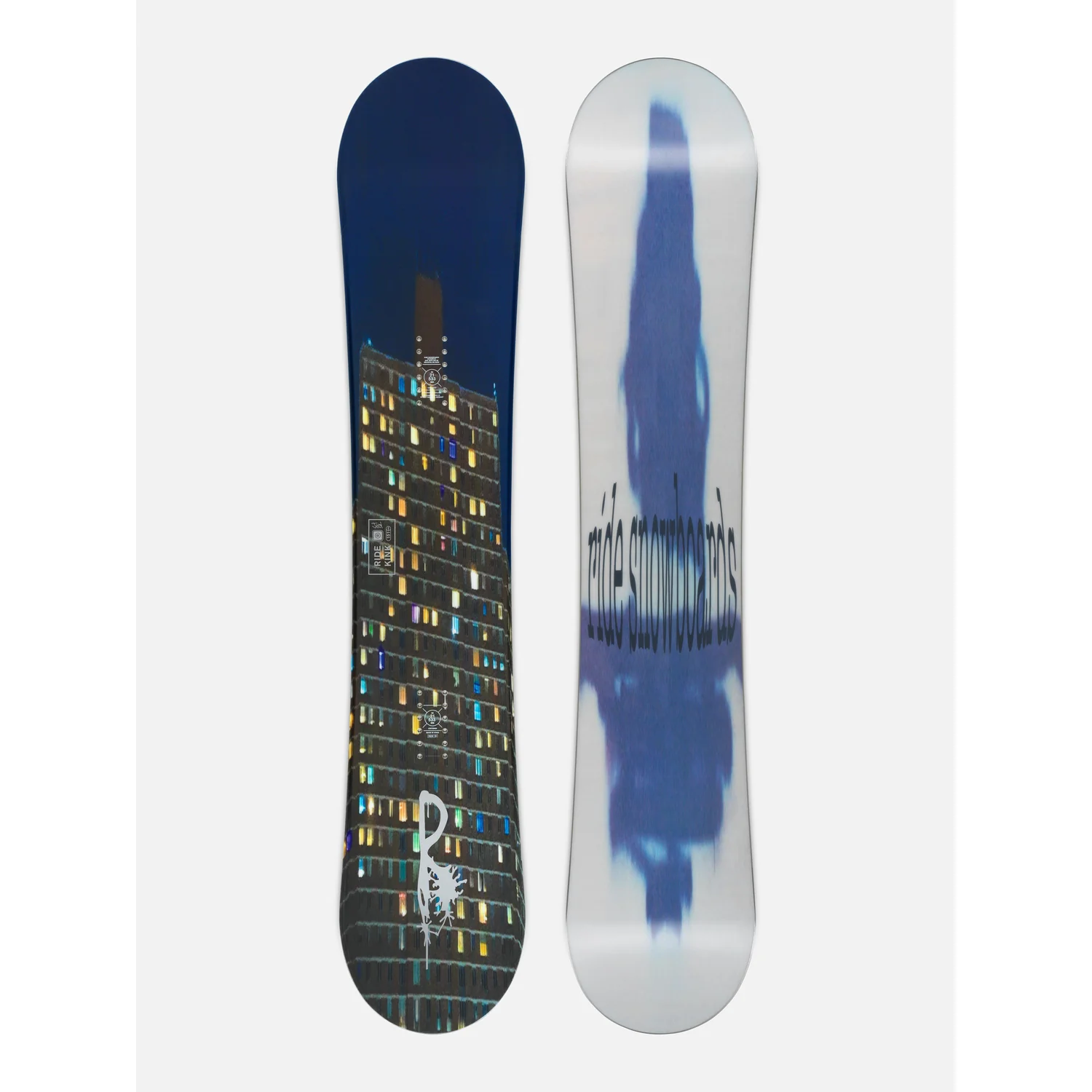 Snowboard, bleu, motif graphique, all-mountain