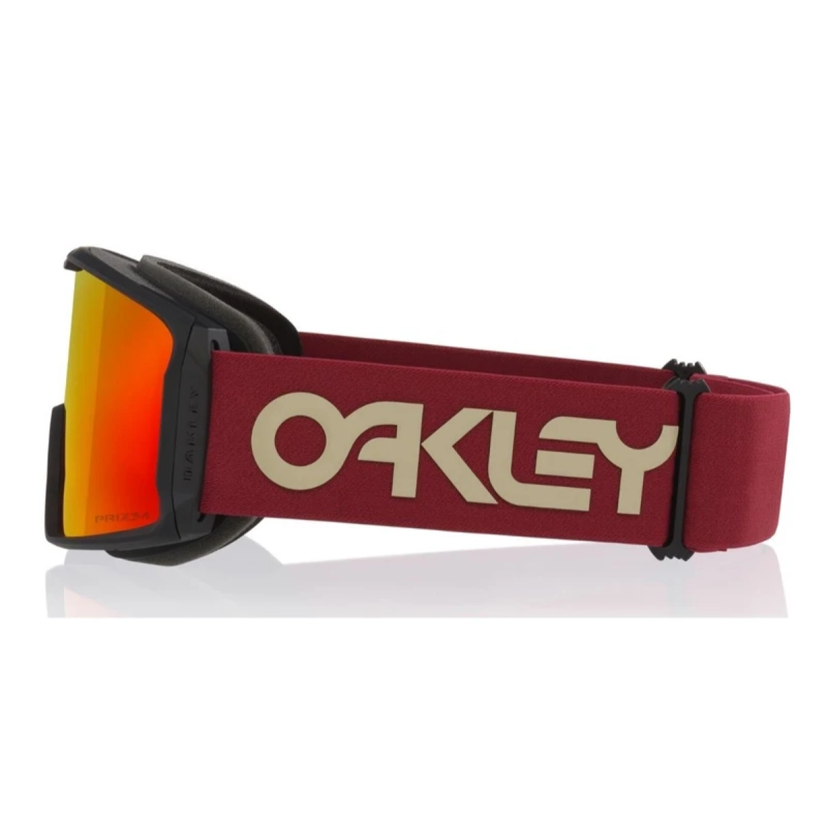 Line Miner L - Blk Snow Goggles, Roter Gurt, Ornge Spiegelglas, RahmenGoggle, Brillenglas-Schutz, Skibrille, Brille, Goggle, Rot, orange Spiegeleffekt