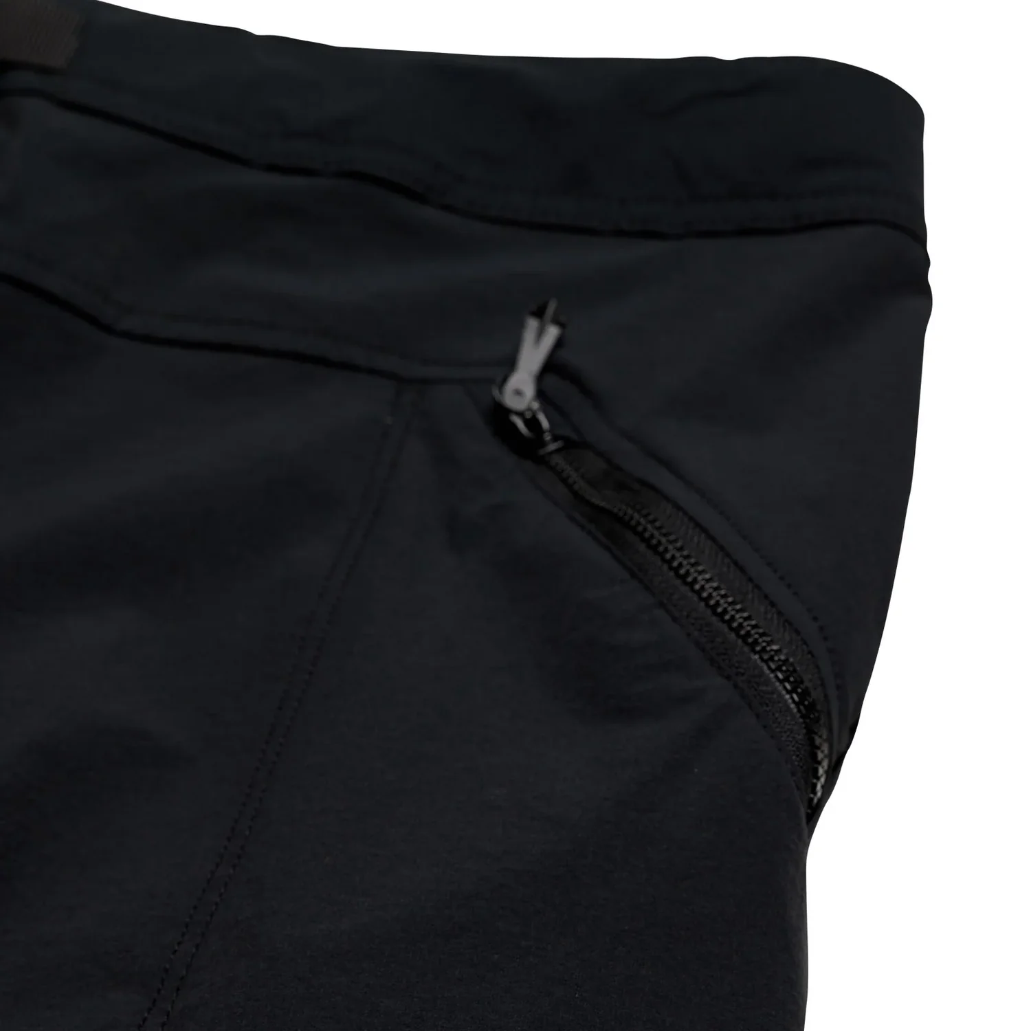 Skyline Trail Short Shell Leggings de sport, noirs, poche zippée, taille élastiquée