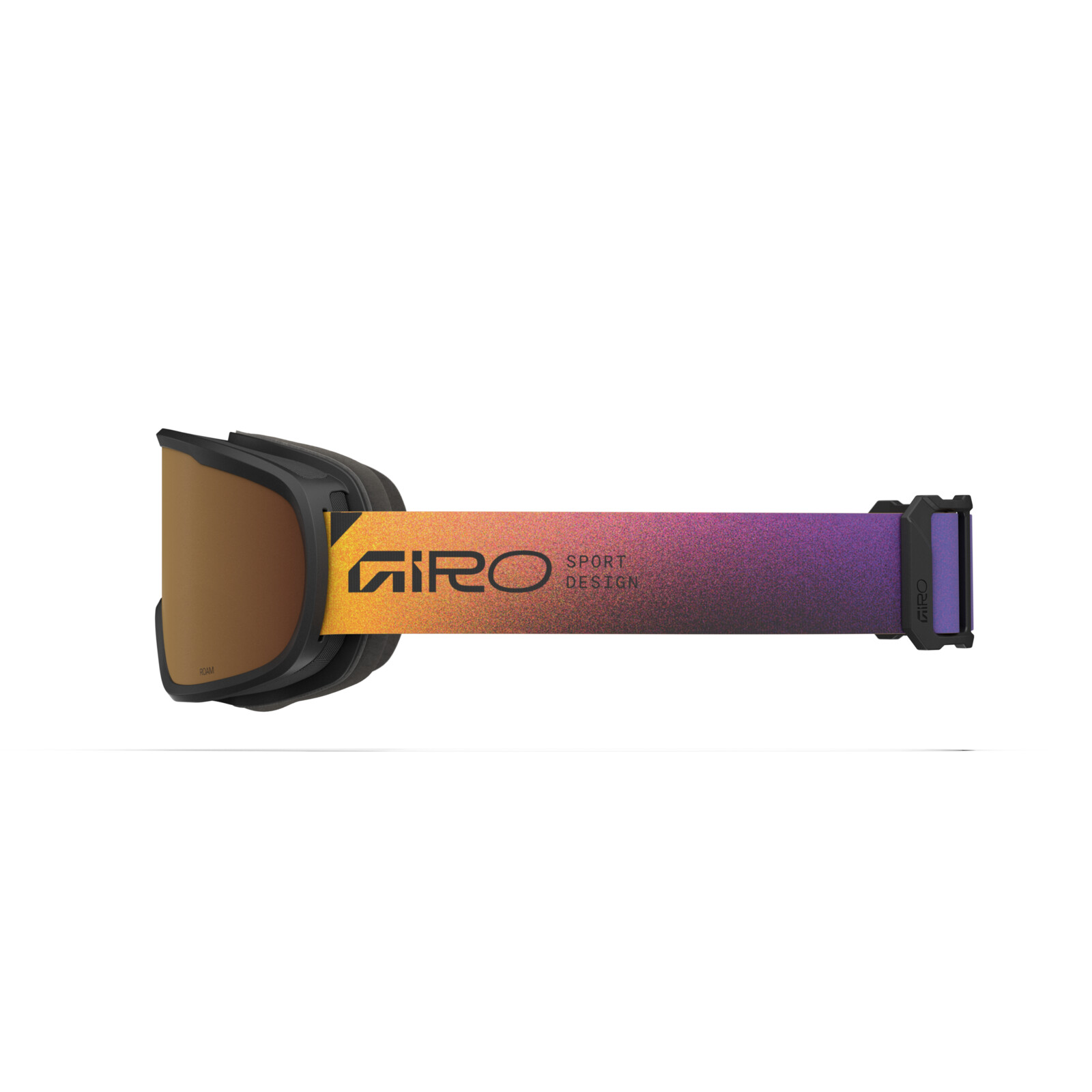 Lunettes de neige, cordon, dégradé de couleurs, orange-violet, cordon réglable