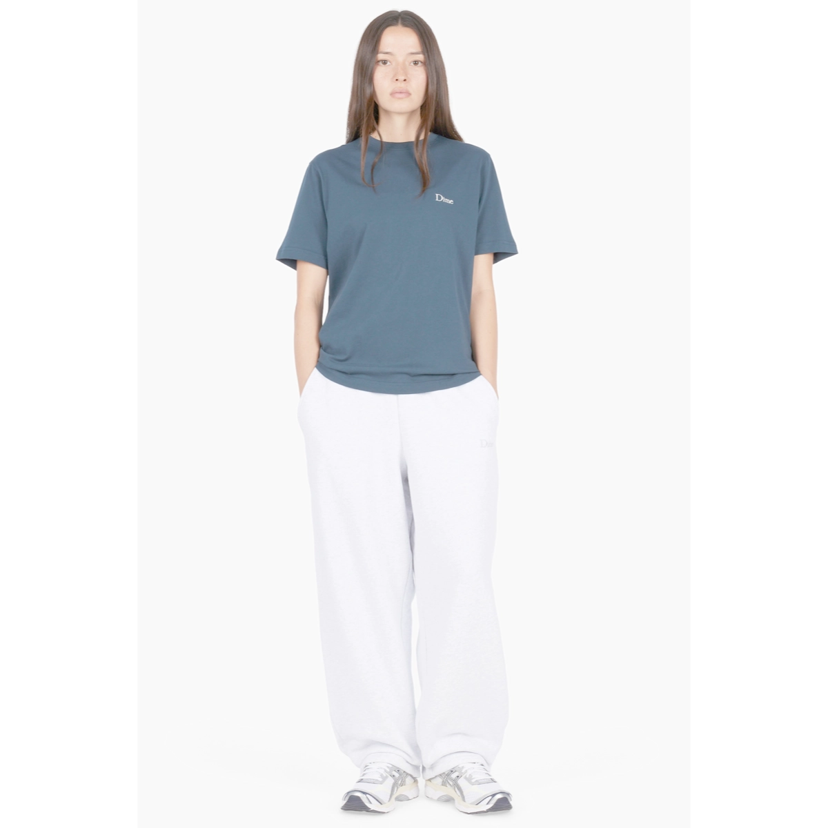 Classic Small Logo T-Shirt T-shirt, manches courtes, bleu marine, coton, petit logo, T-shirt, manches courtes, haut bleu, style sans col ?, petit logo