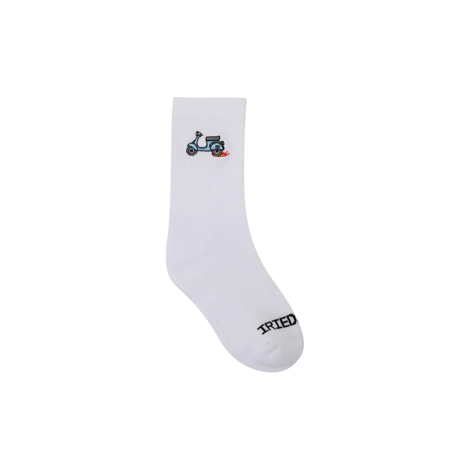 Fast Scooter Socks Socke, weiß, Roller-Motiv, Stickerei