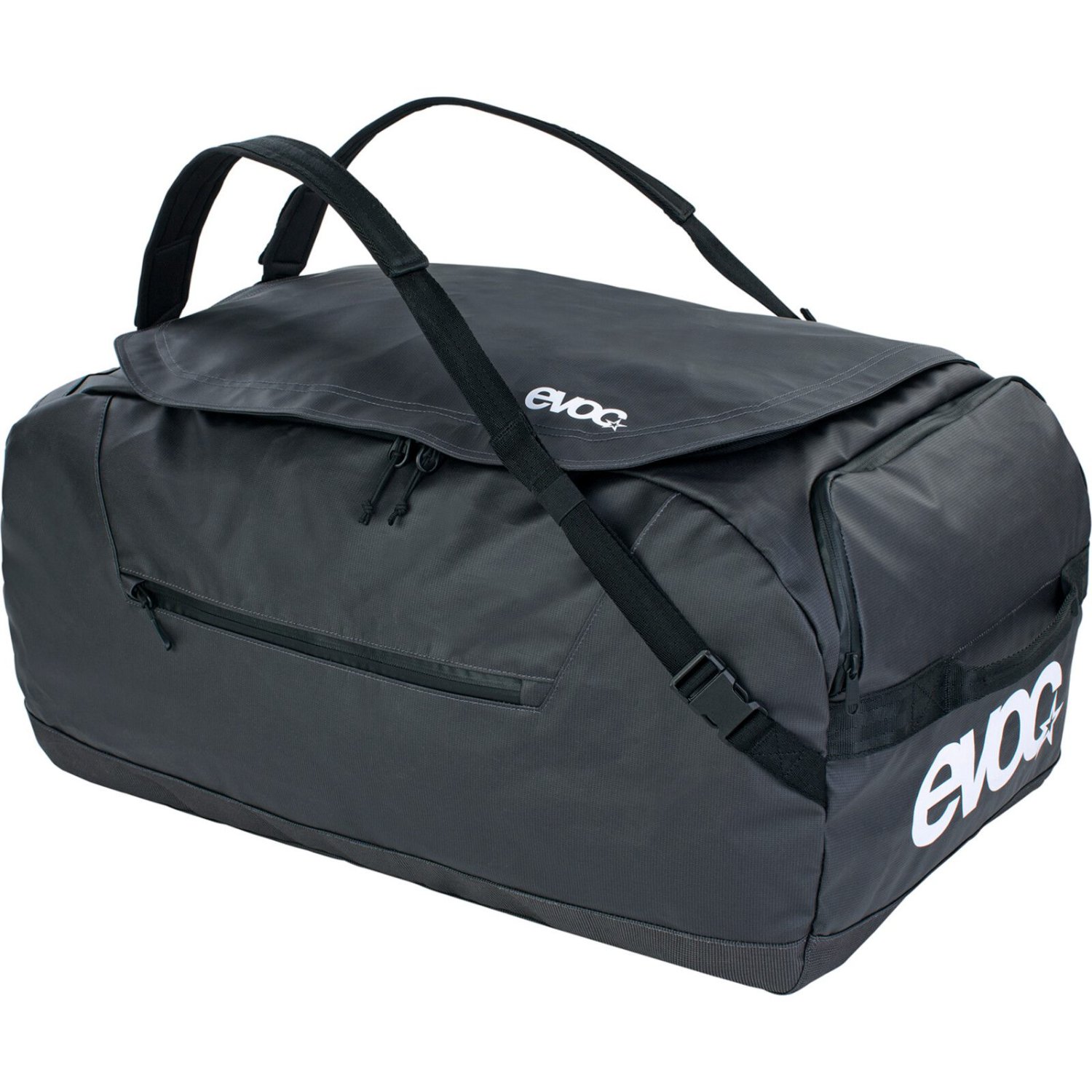 Duffel bag, Gym bag, Carryall, Schwarz, Logo sichtbar
