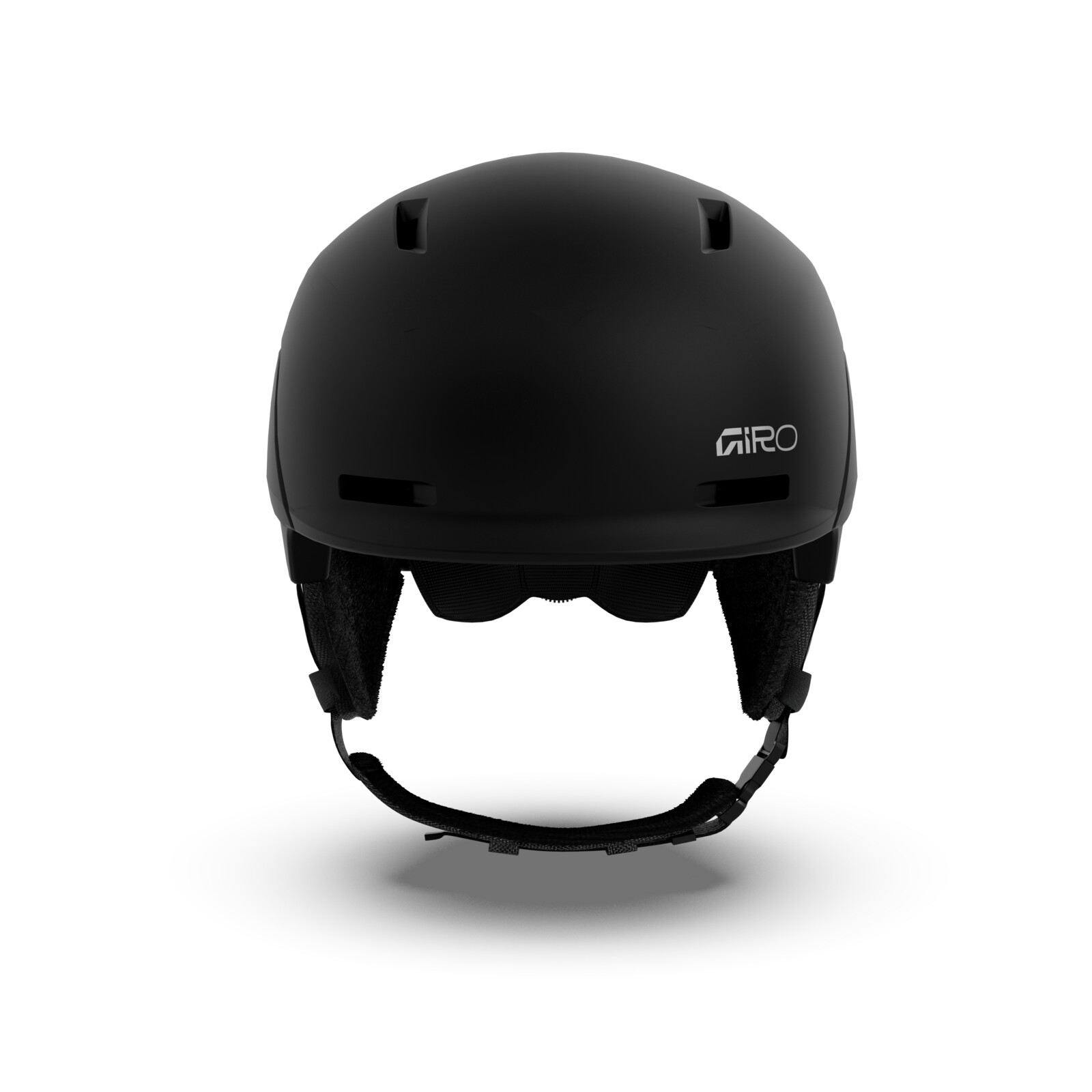 Casque de skate/vélo, noir mat, sangles réglables, aérations, logo « Giro »