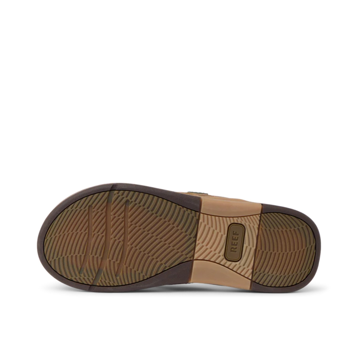 Leather Offshore Semelle, semelle en caoutchouc, marron foncé, couleur liège, motif de la semelle
