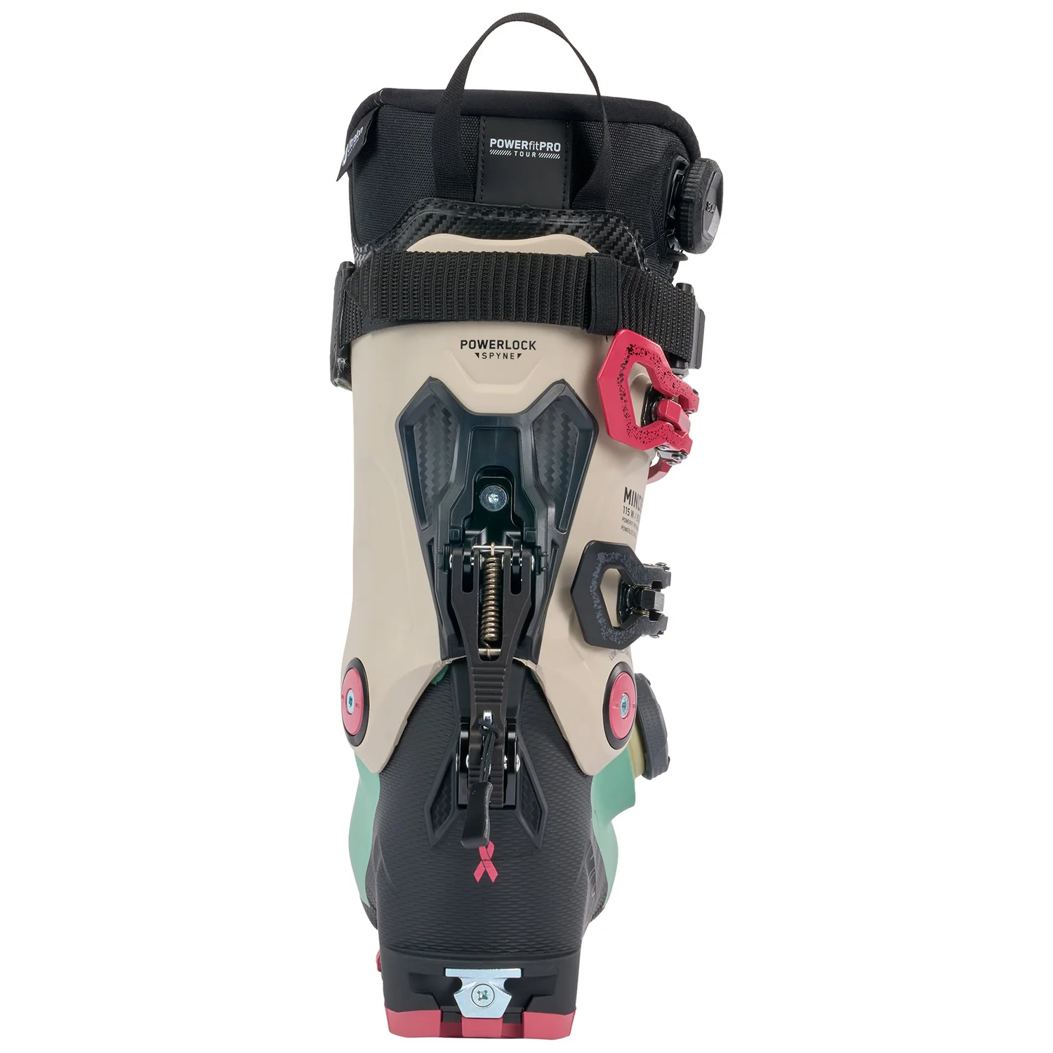 Mindbender 115 BOA W Skischuh, Tourenskischuh, Schwarz-beige, Schnallensystem, Drehverschluss