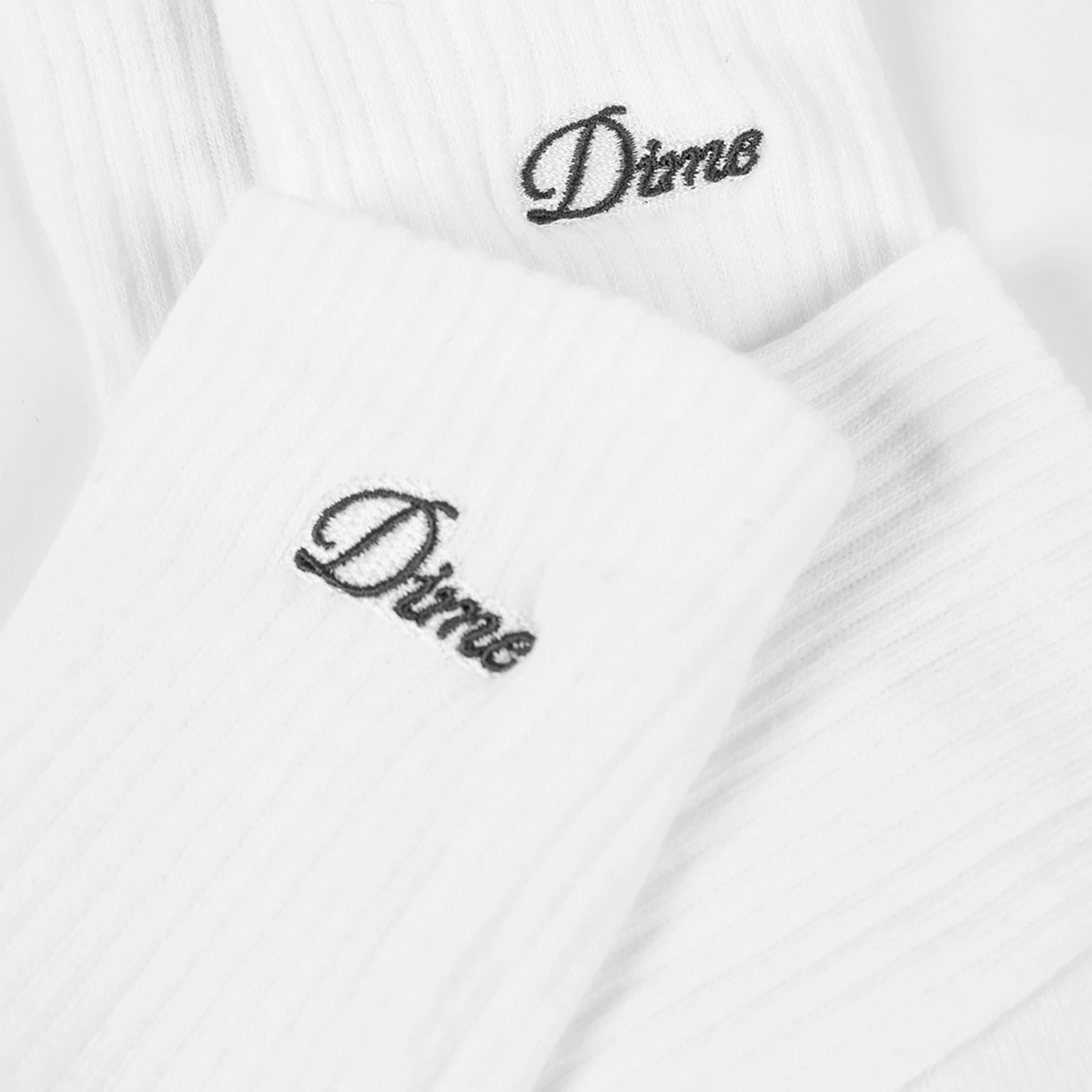 Two Pack Long Socks Dime Two Pack Long Socks White, vue 2