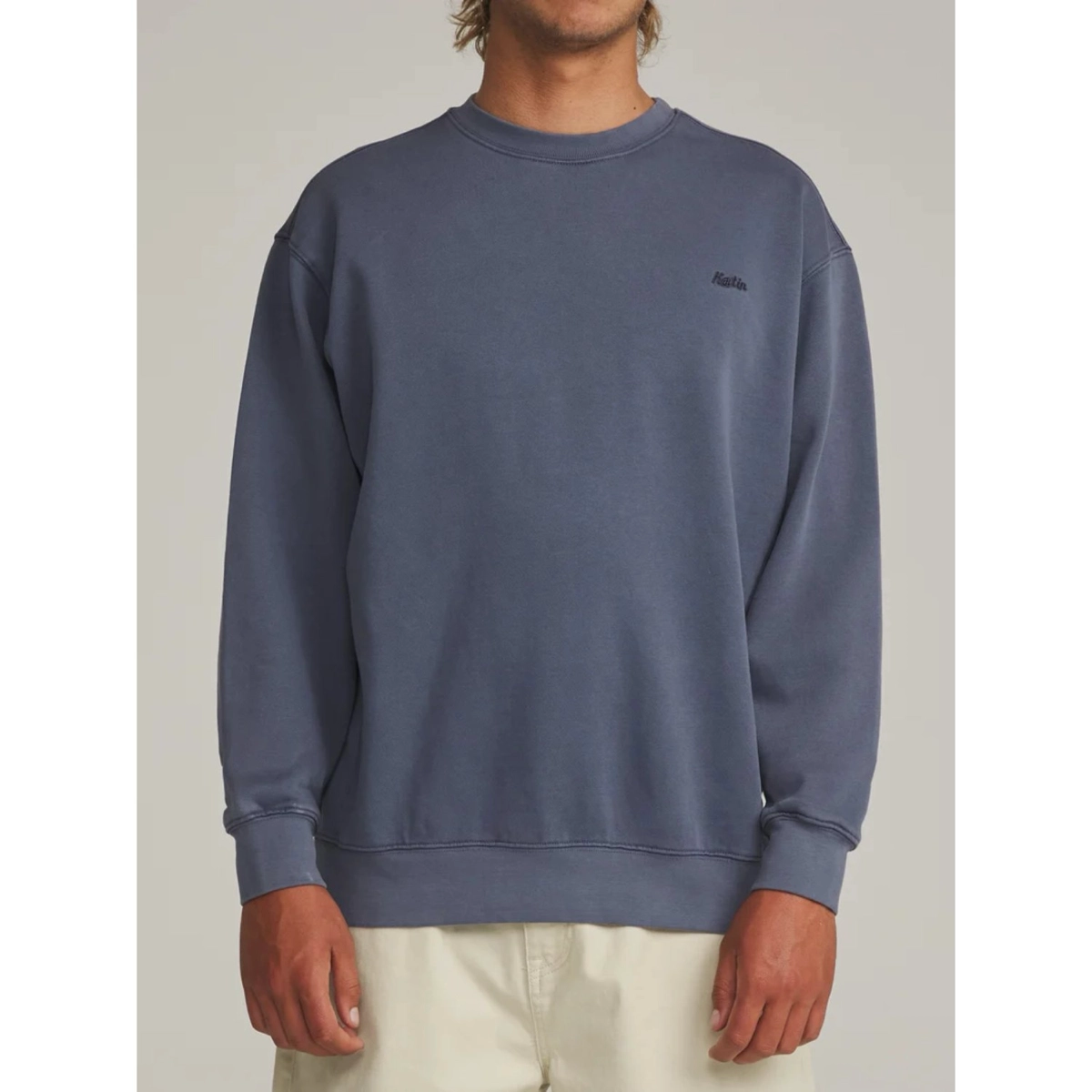 Embroidered Crewneck Sweats à capuche, pulls à col rond, couleurs unies, pulls à manches longues, mode décontractée